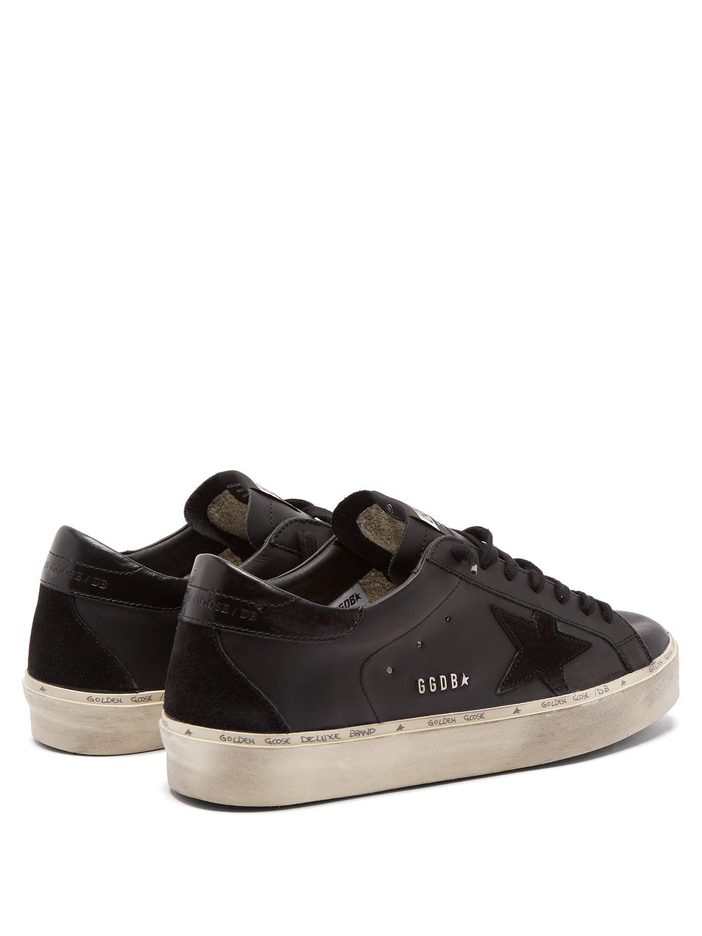 Golden Goose Hi Star Leather Sneakers in Black for Men - Lyst
