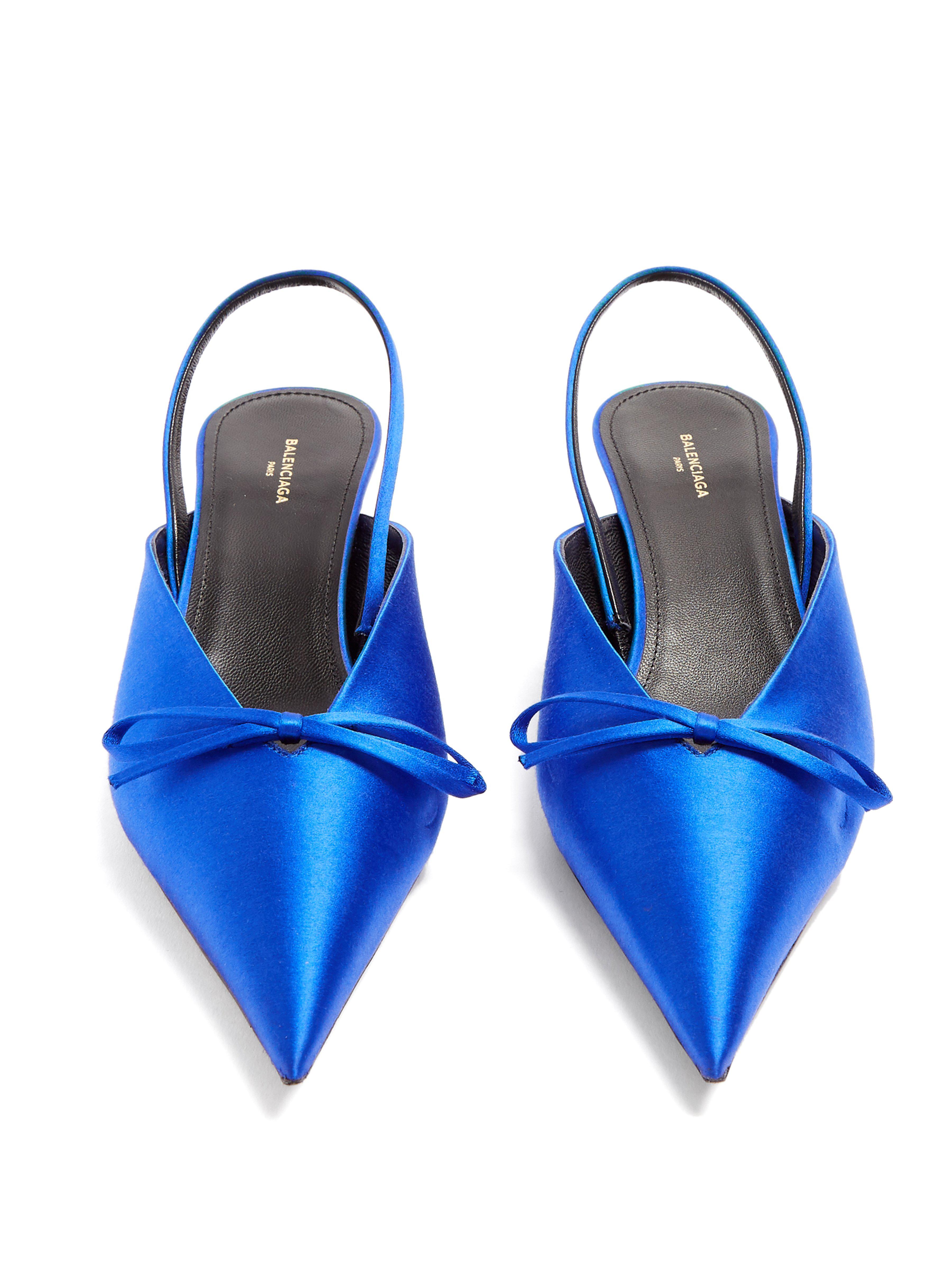 balenciaga knife slingback mules