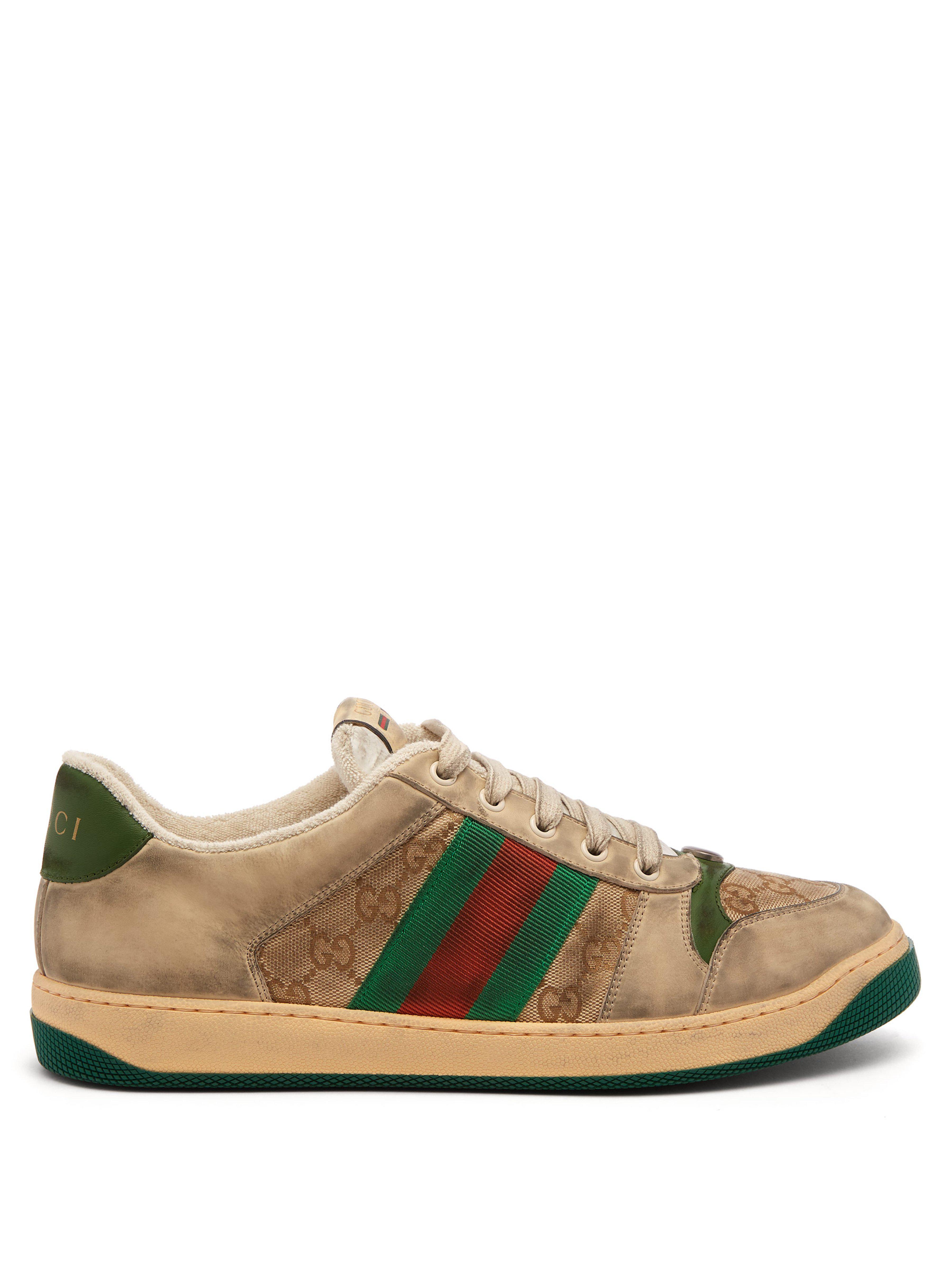 Gucci Screener Leather Trainers for Men - Lyst