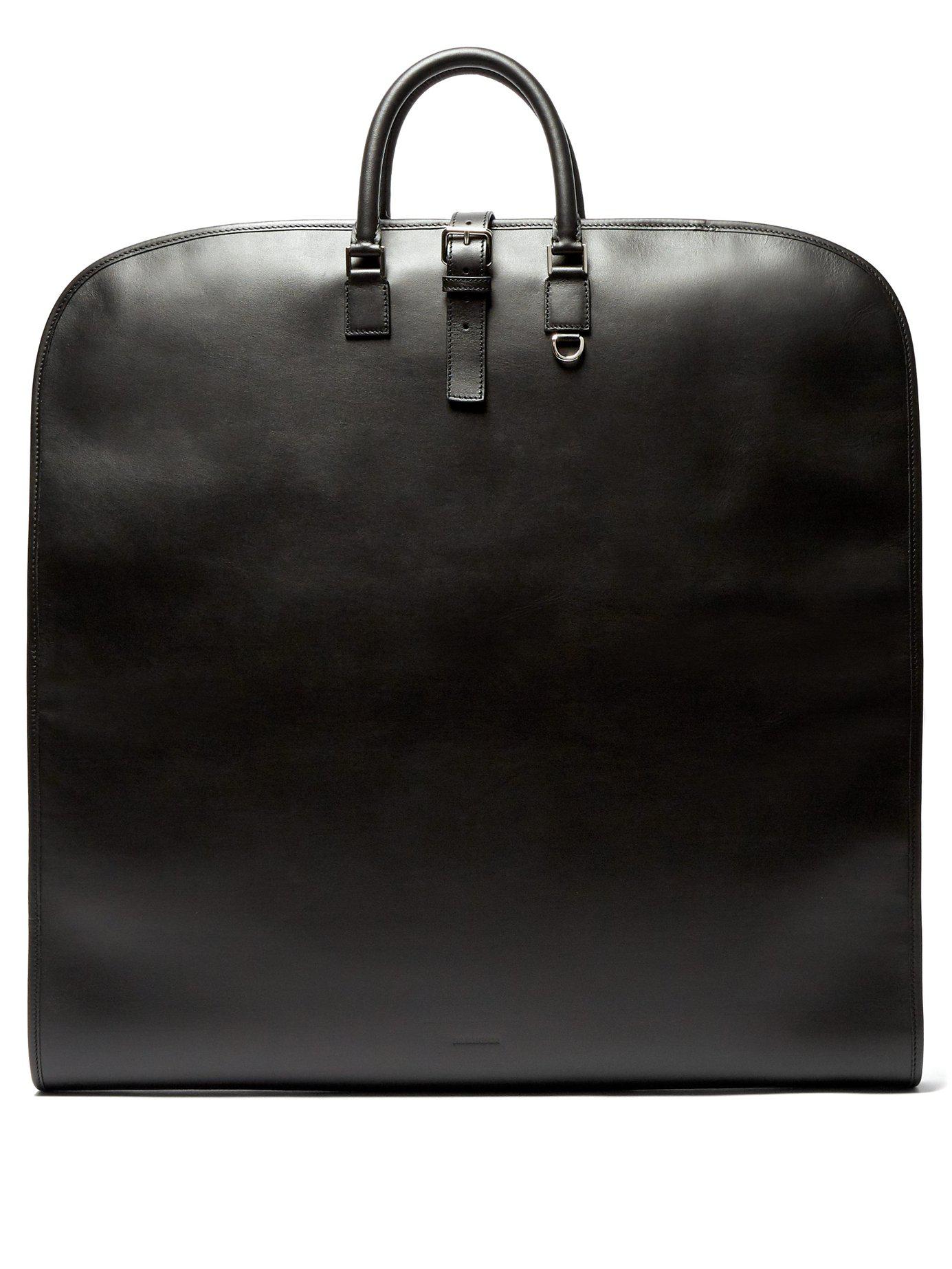 Jil Sander Leather Garment Bag in Black for Men