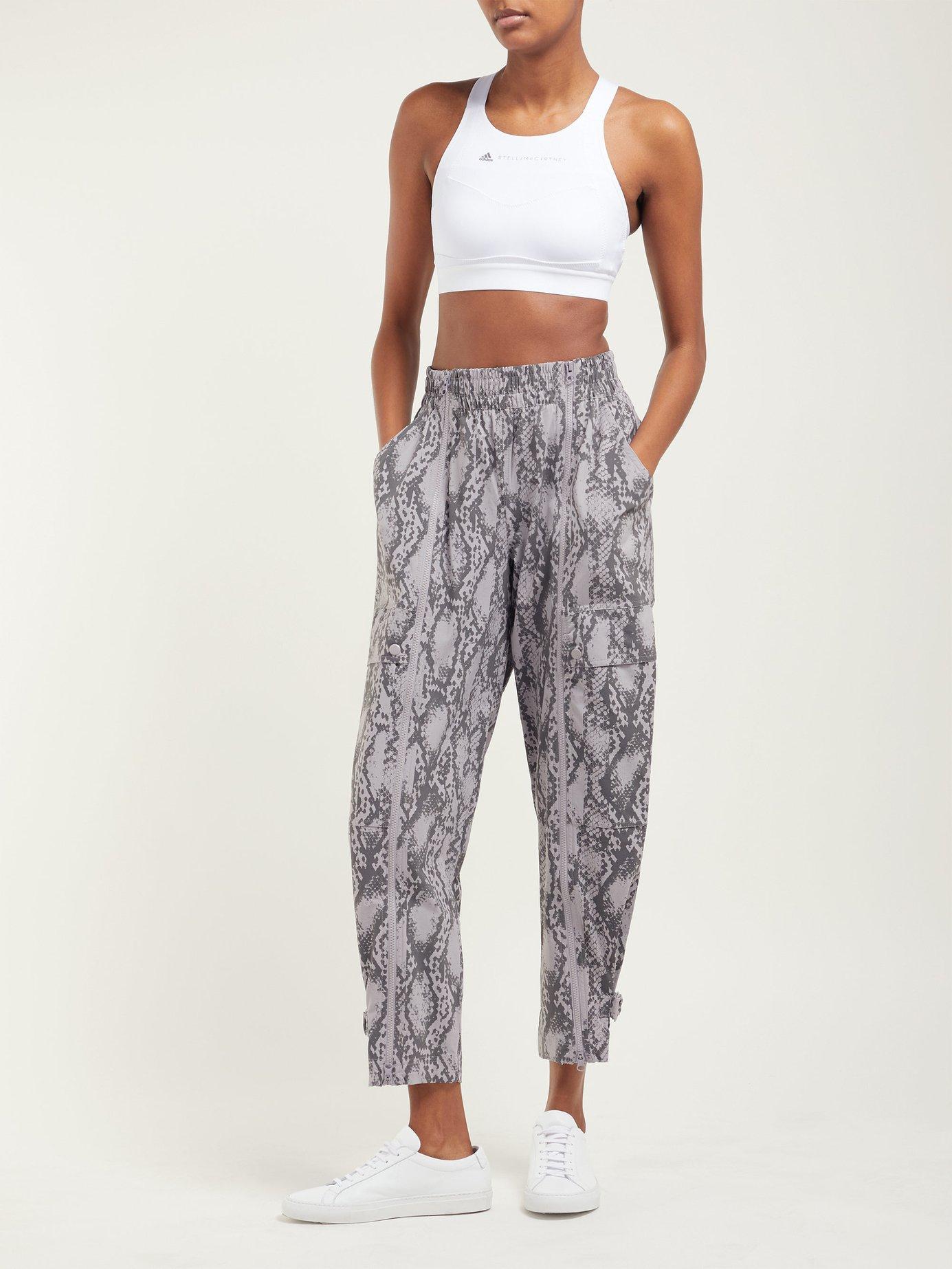 adidas By Stella McCartney Synthetic Performance Snakeskin Print Track Pants  in Grey Print (Gray) - Lyst