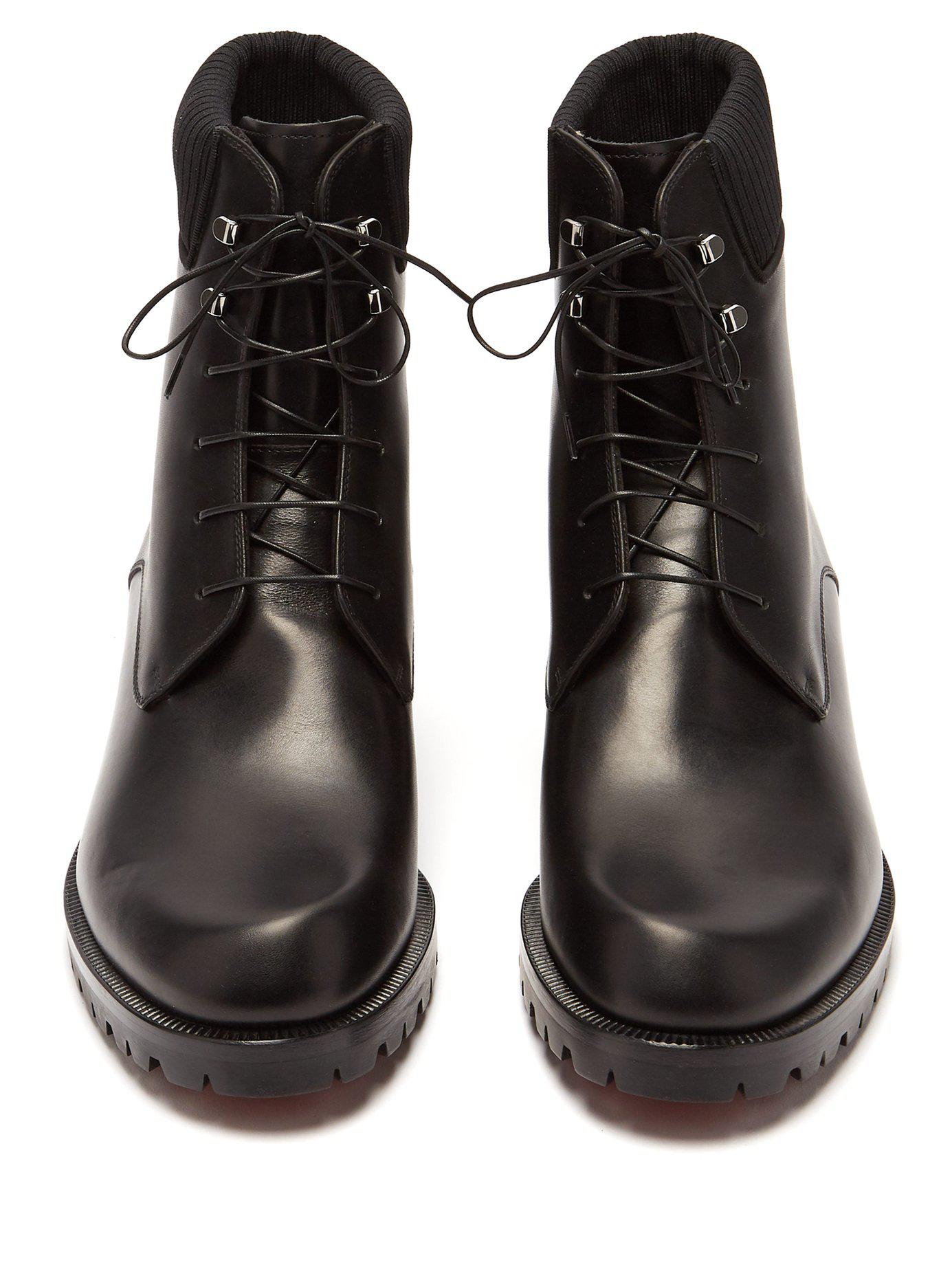 louboutin lace boots