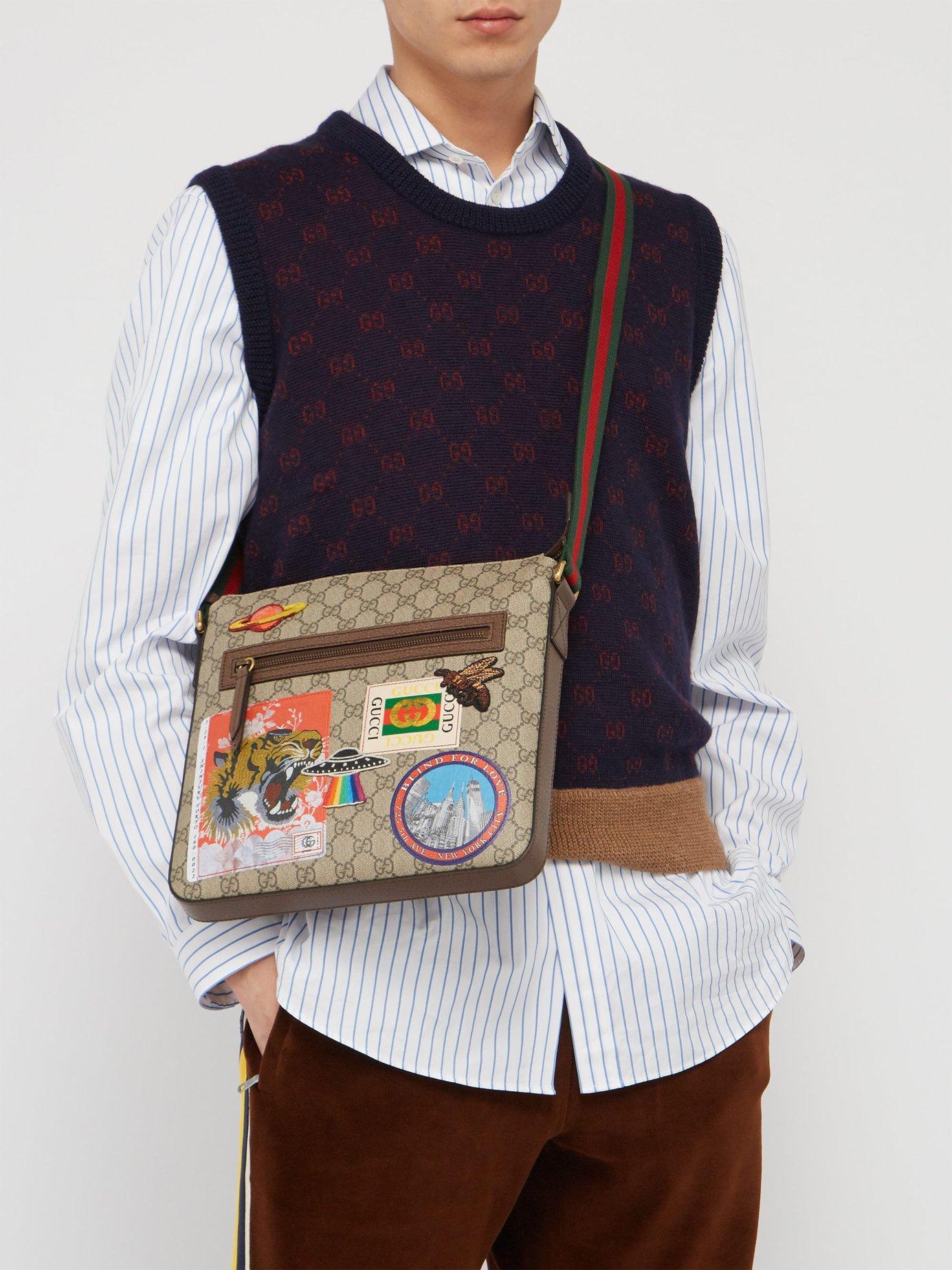 gucci bag with patches