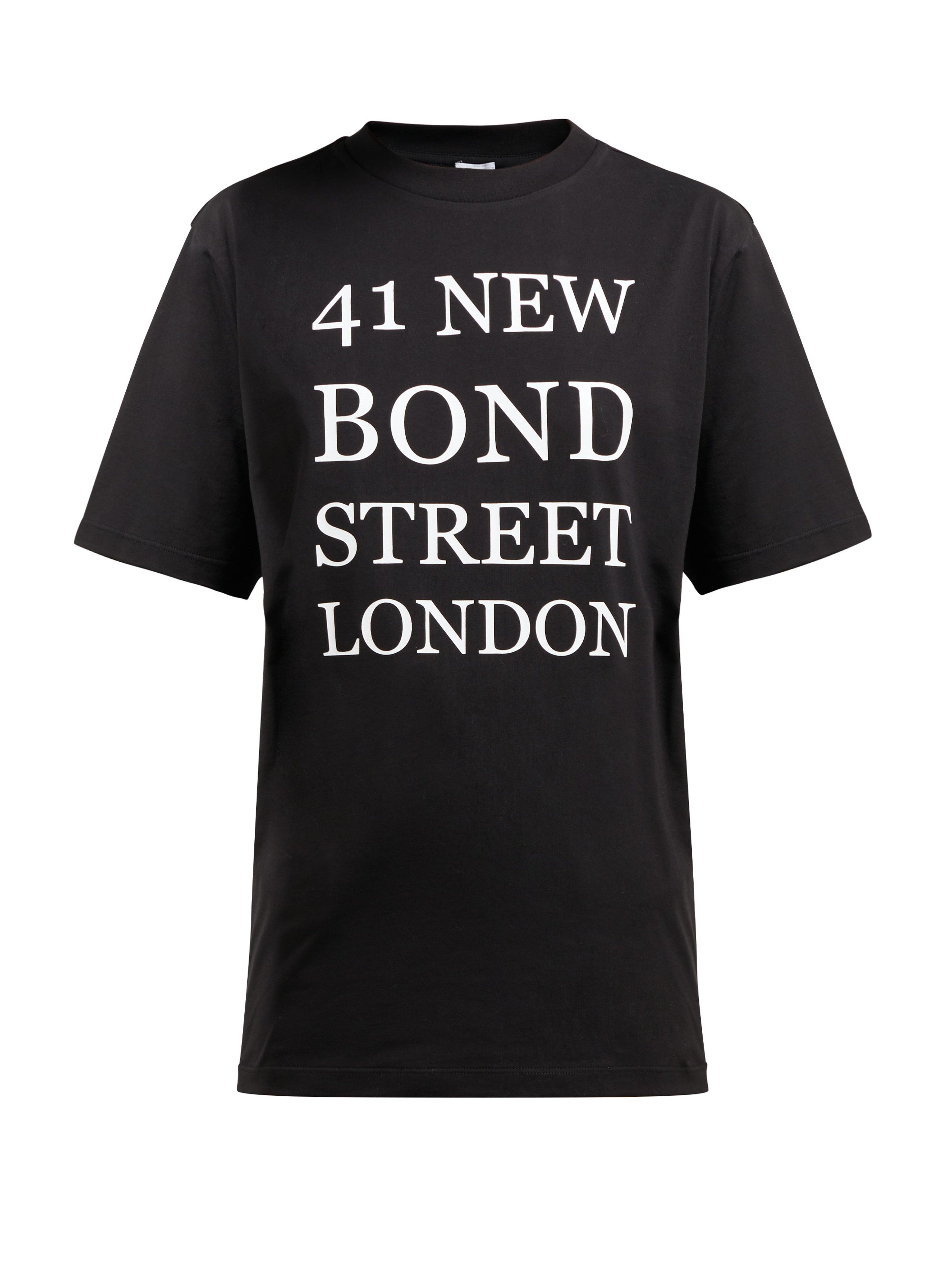 41 New Bond Street Print Cotton T Shirt