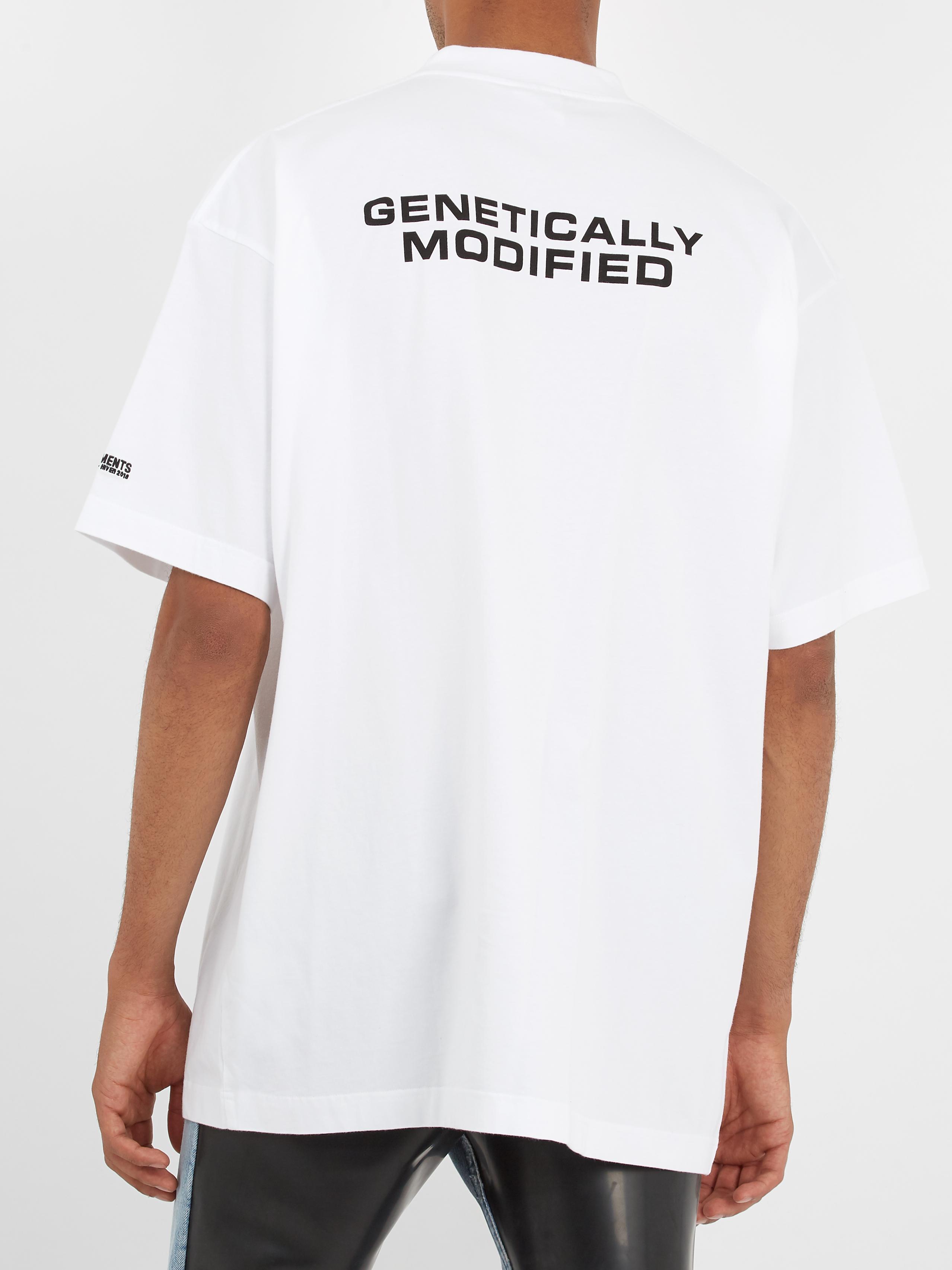 Vetements Genetically Modified Cotton T-shirt in White for Men | Lyst