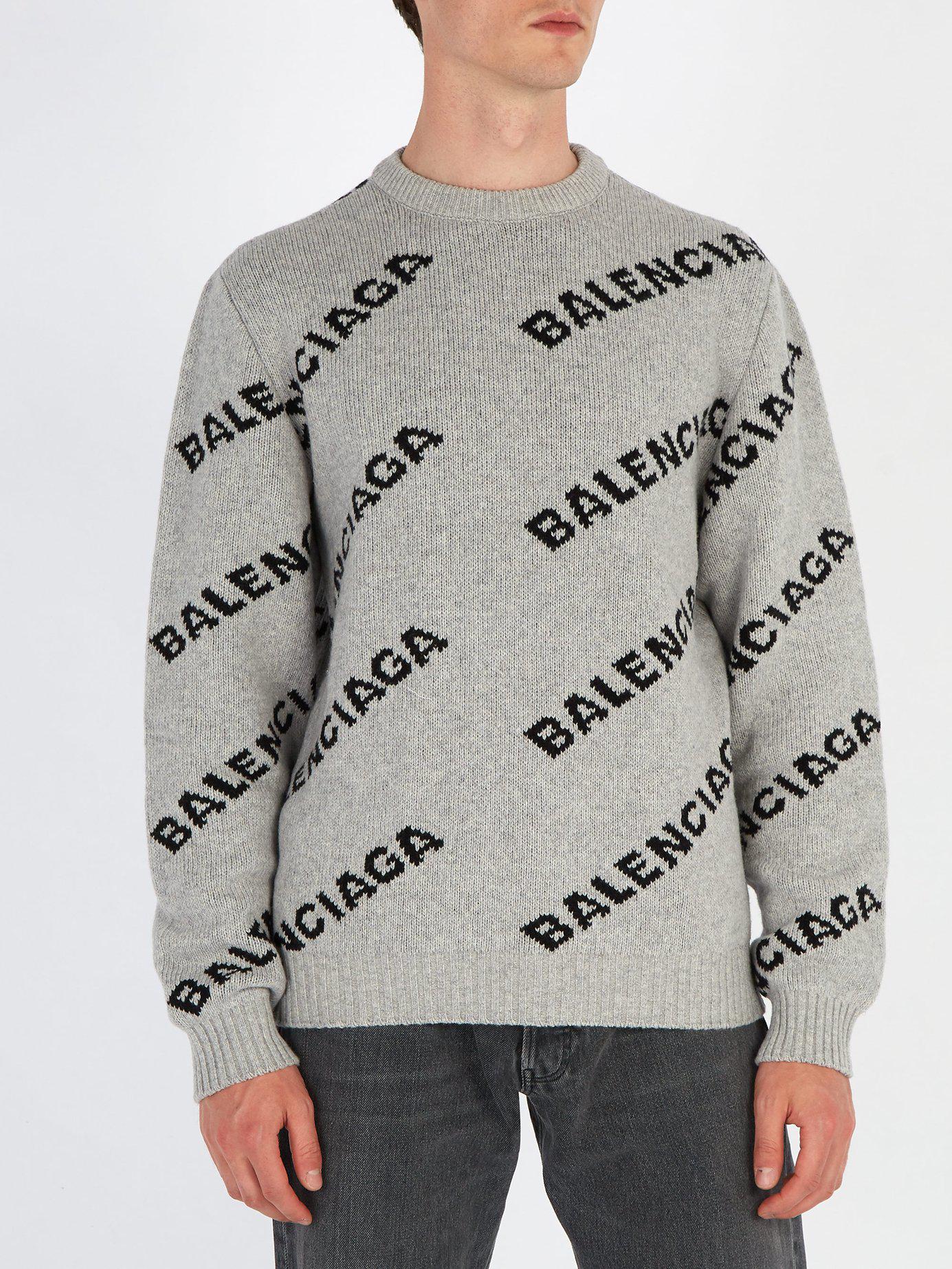 grey balenciaga jumper