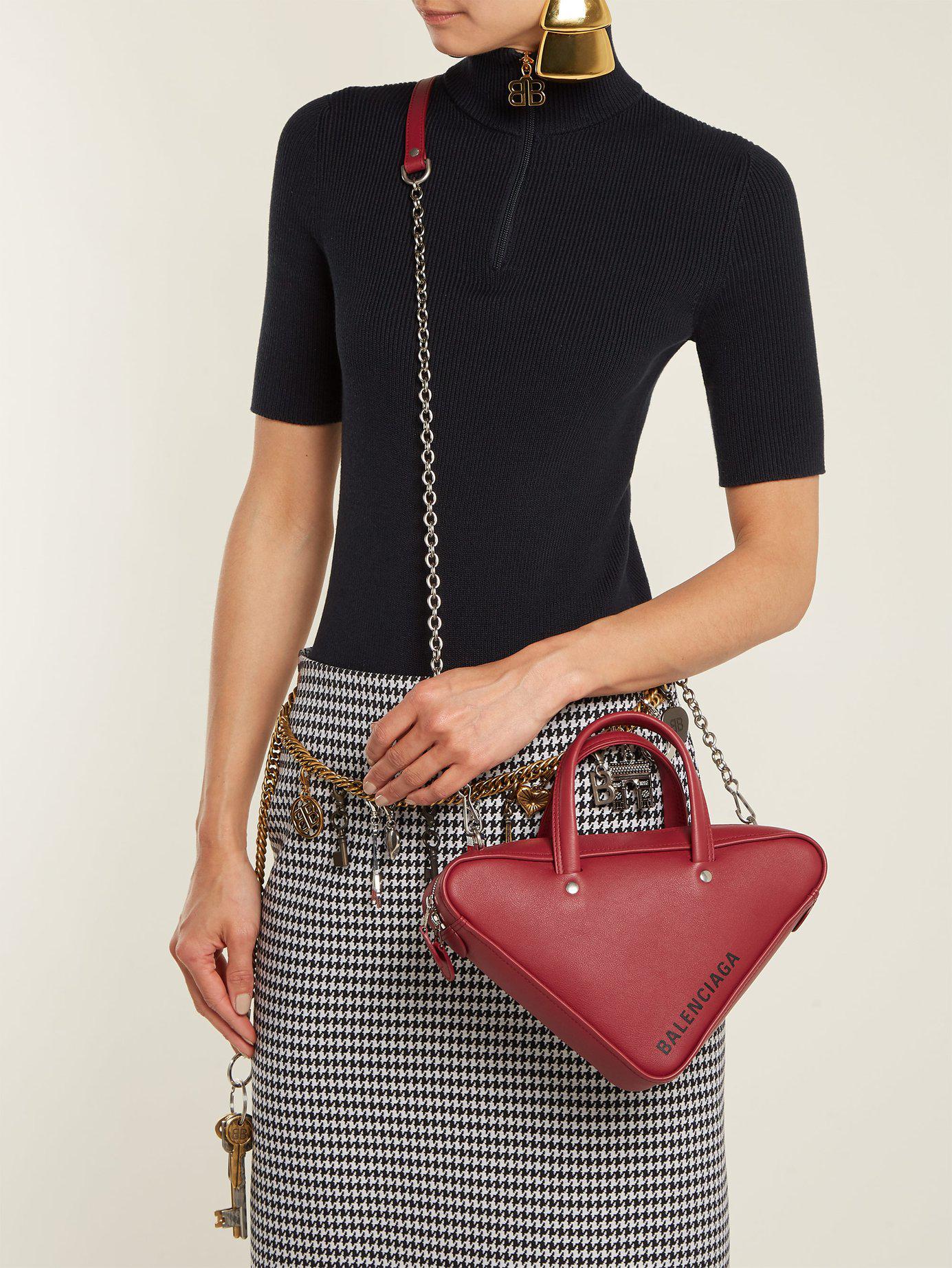 Balenciaga triangle duffle online xs chain bag