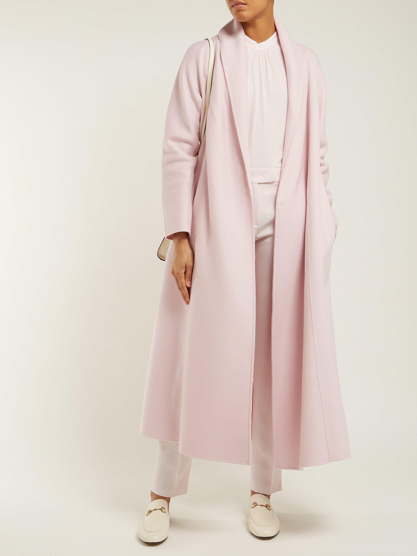 Knee Length Coats Max Mara 101801 Madame Pale Pink Coat 10180199600020 |  islamiyyat.com