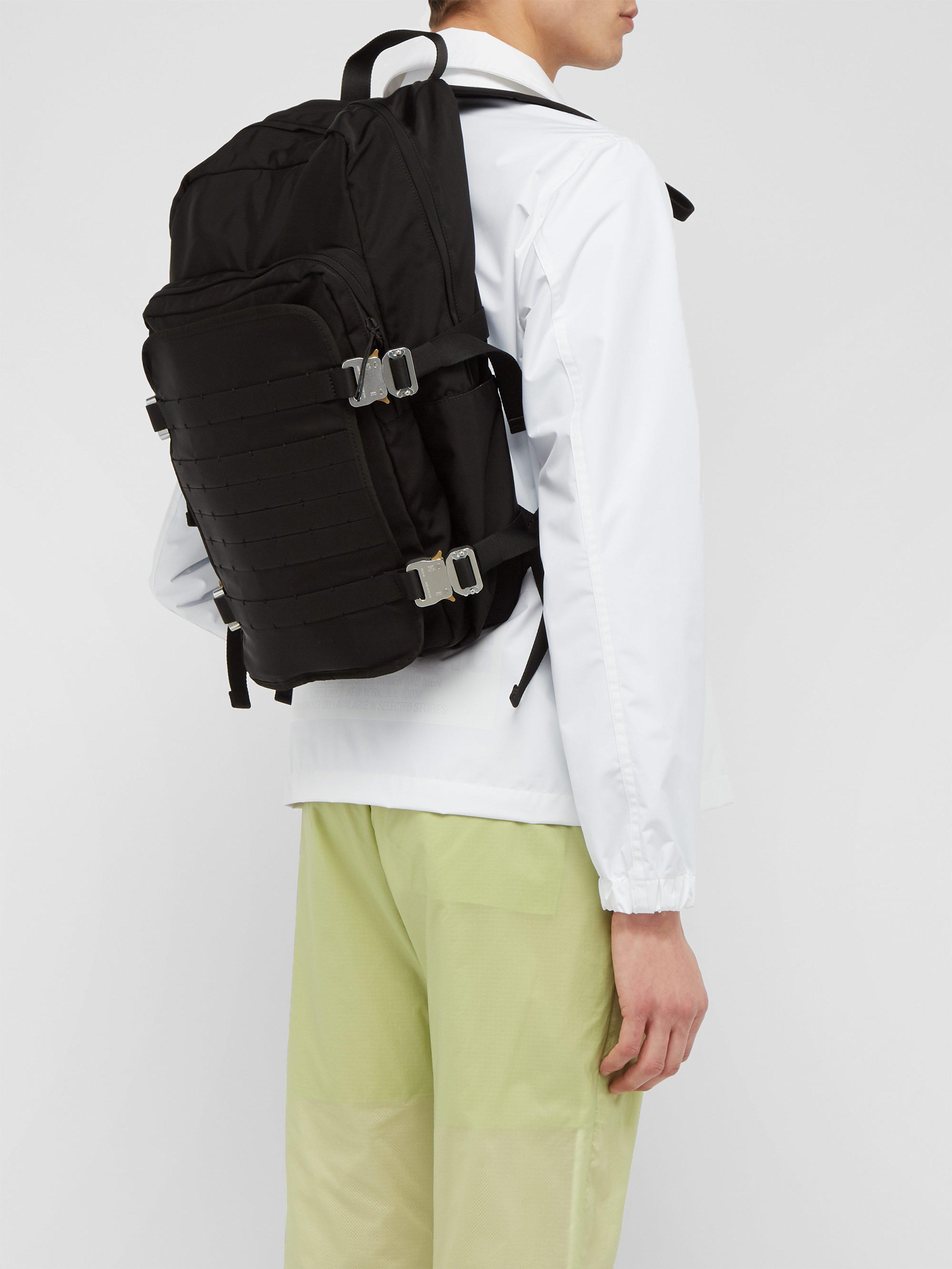 black camping backpack