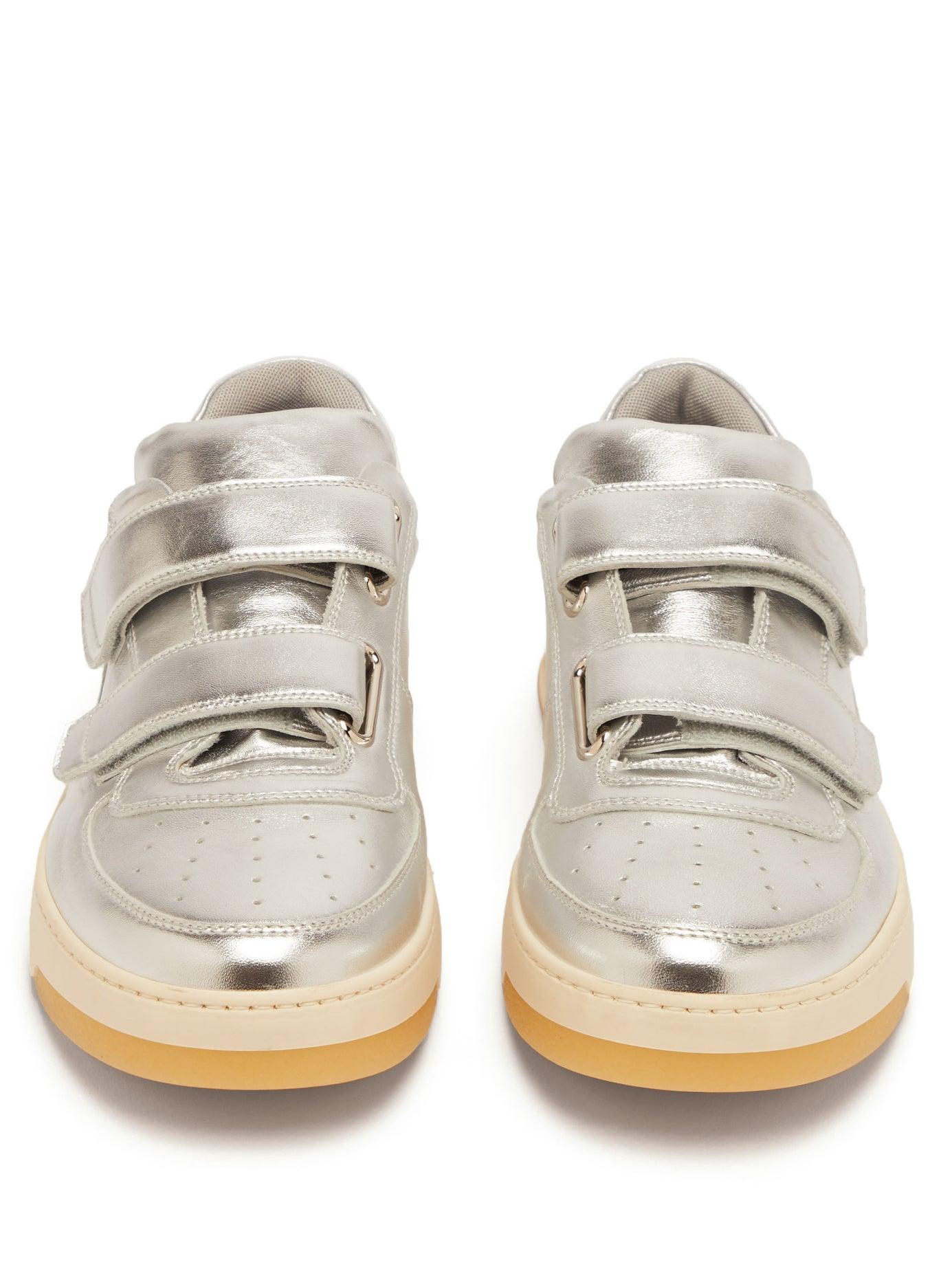 Acne Studios Perey Low-top Leather Trainers in Silver (Metallic) for Men -  Lyst