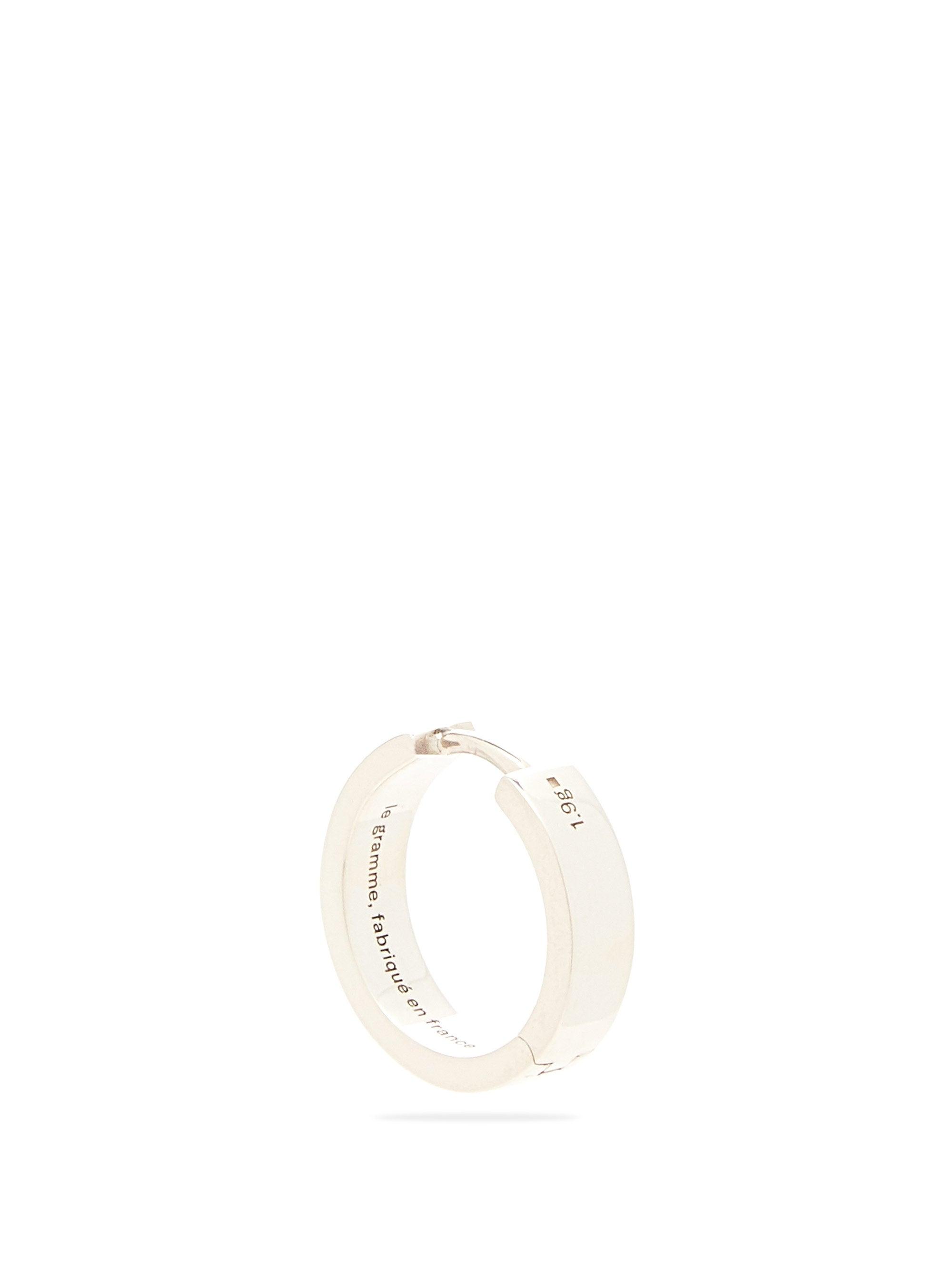 Le Gramme 1.9g Sterling Silver Earring in White for Men | Lyst