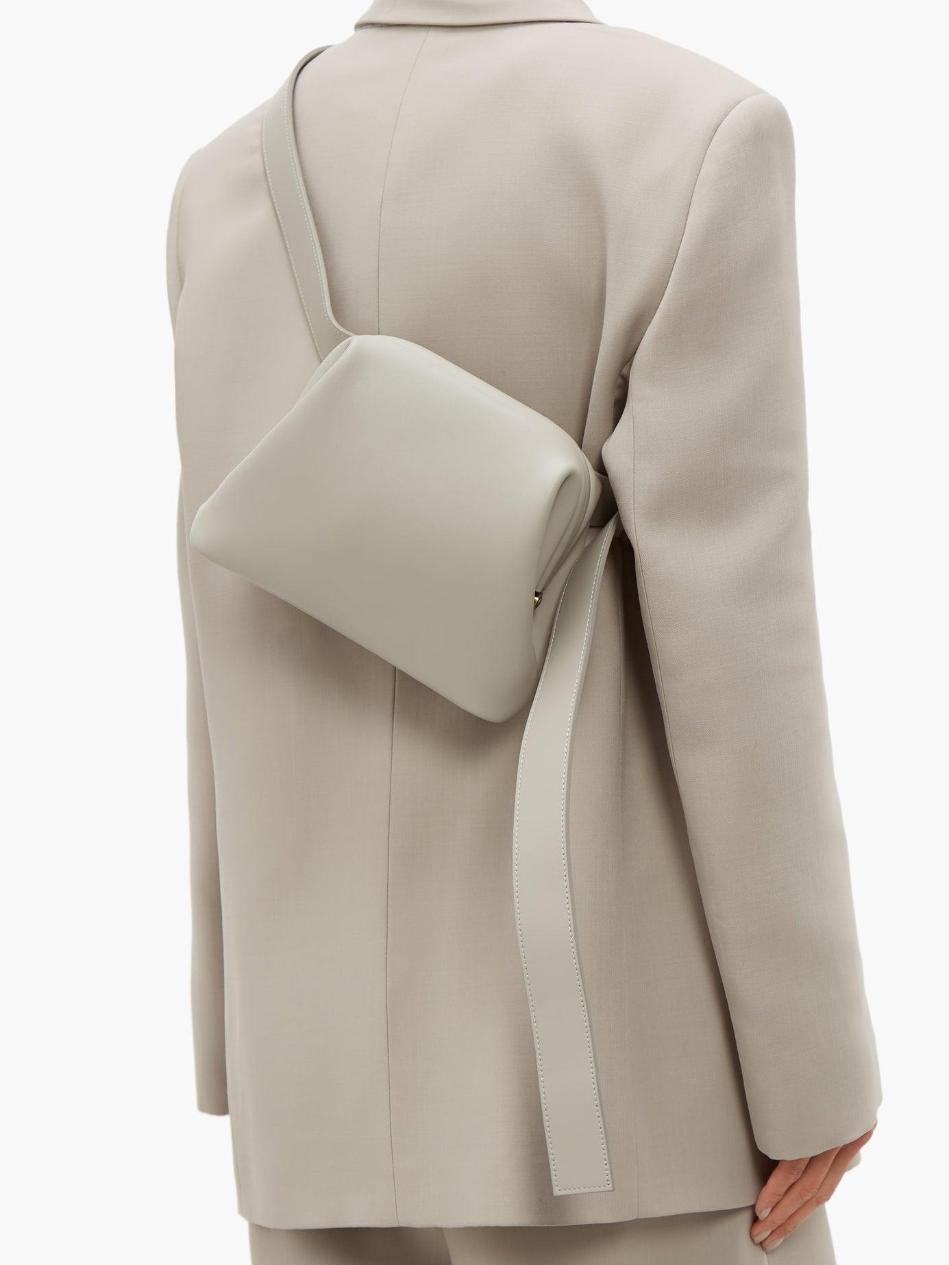 OSOI Brot Mini Leather Cross-body Bag in Gray | Lyst