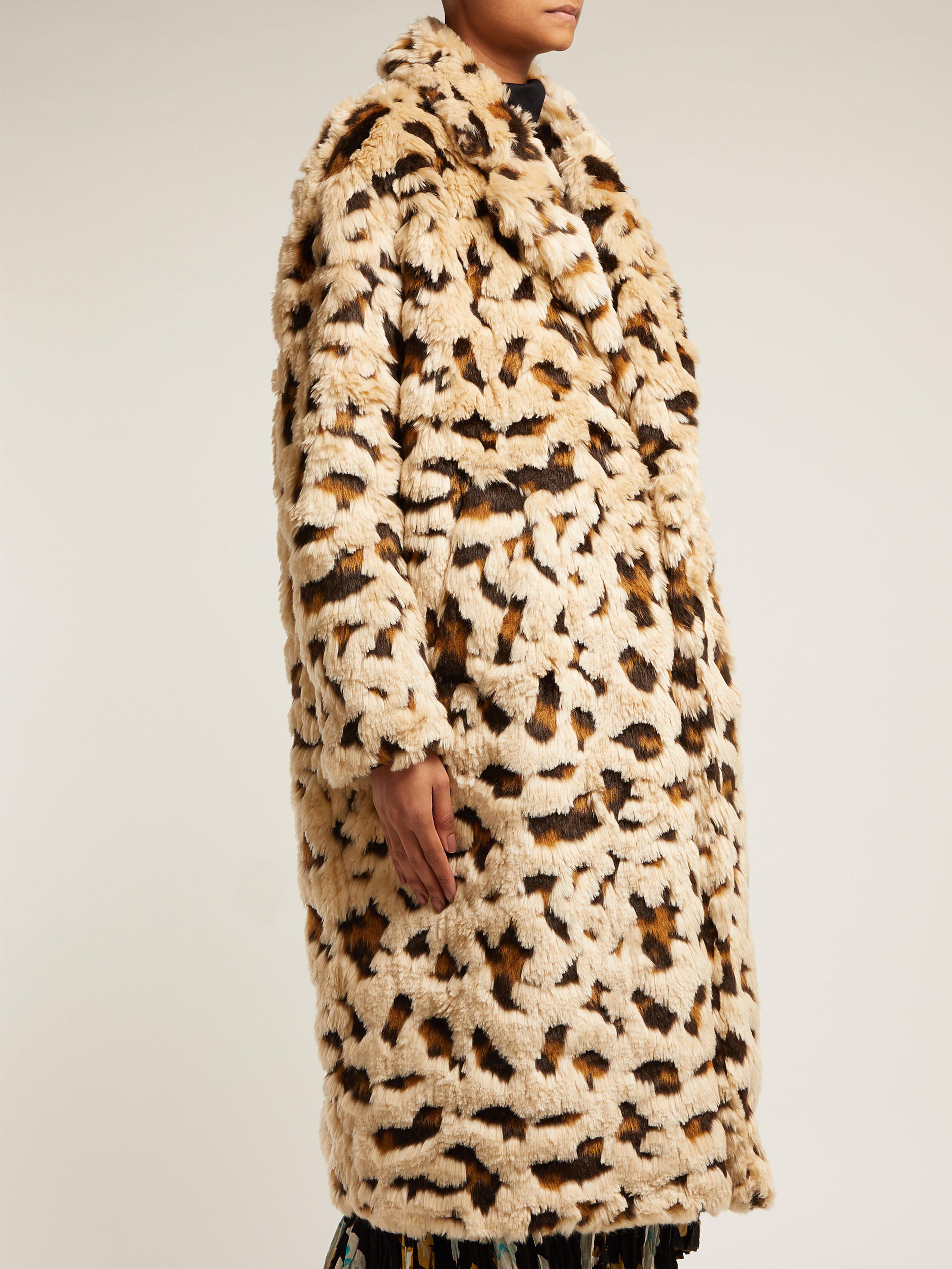 junya watanabe leopard coat