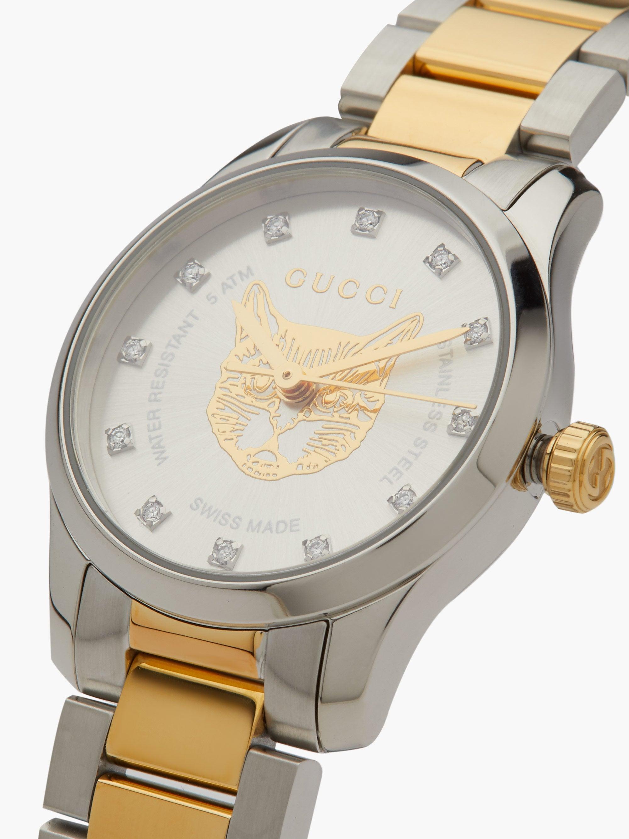 cat gucci watch