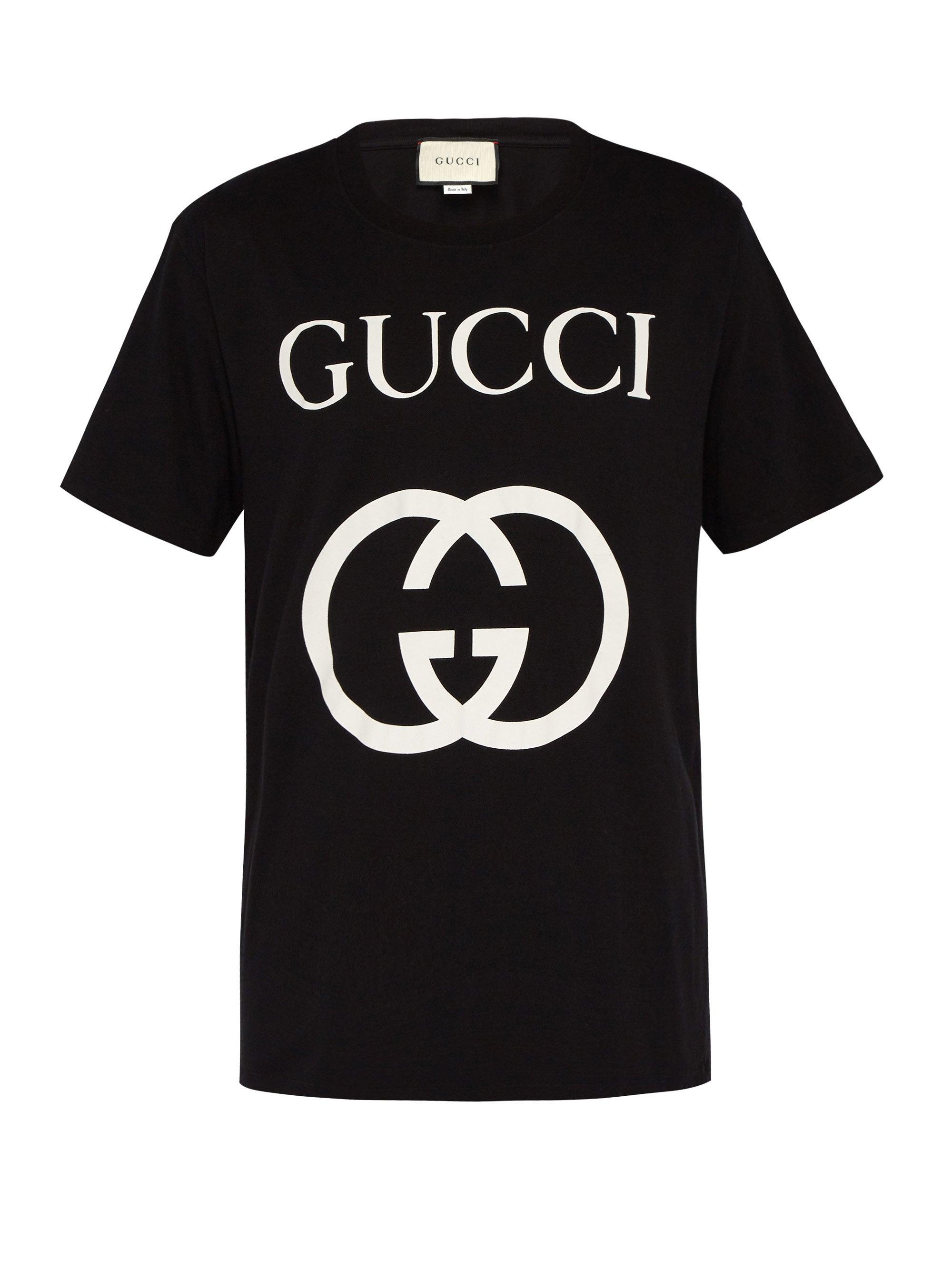 black and white gucci t shirt