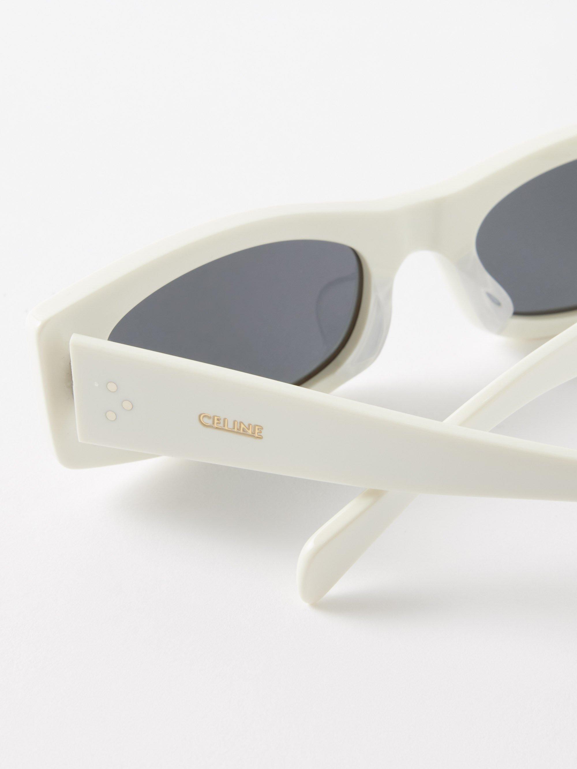 Celine Bold D frame Acetate Sunglasses in Black for Men Lyst UK