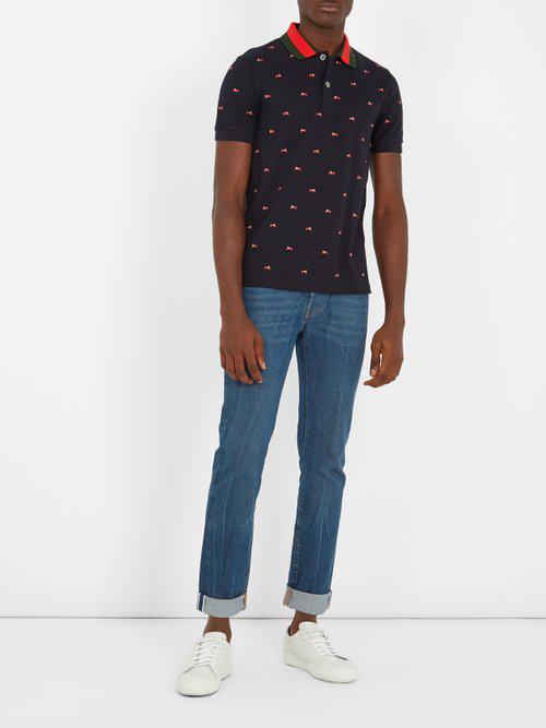 gucci panther polo