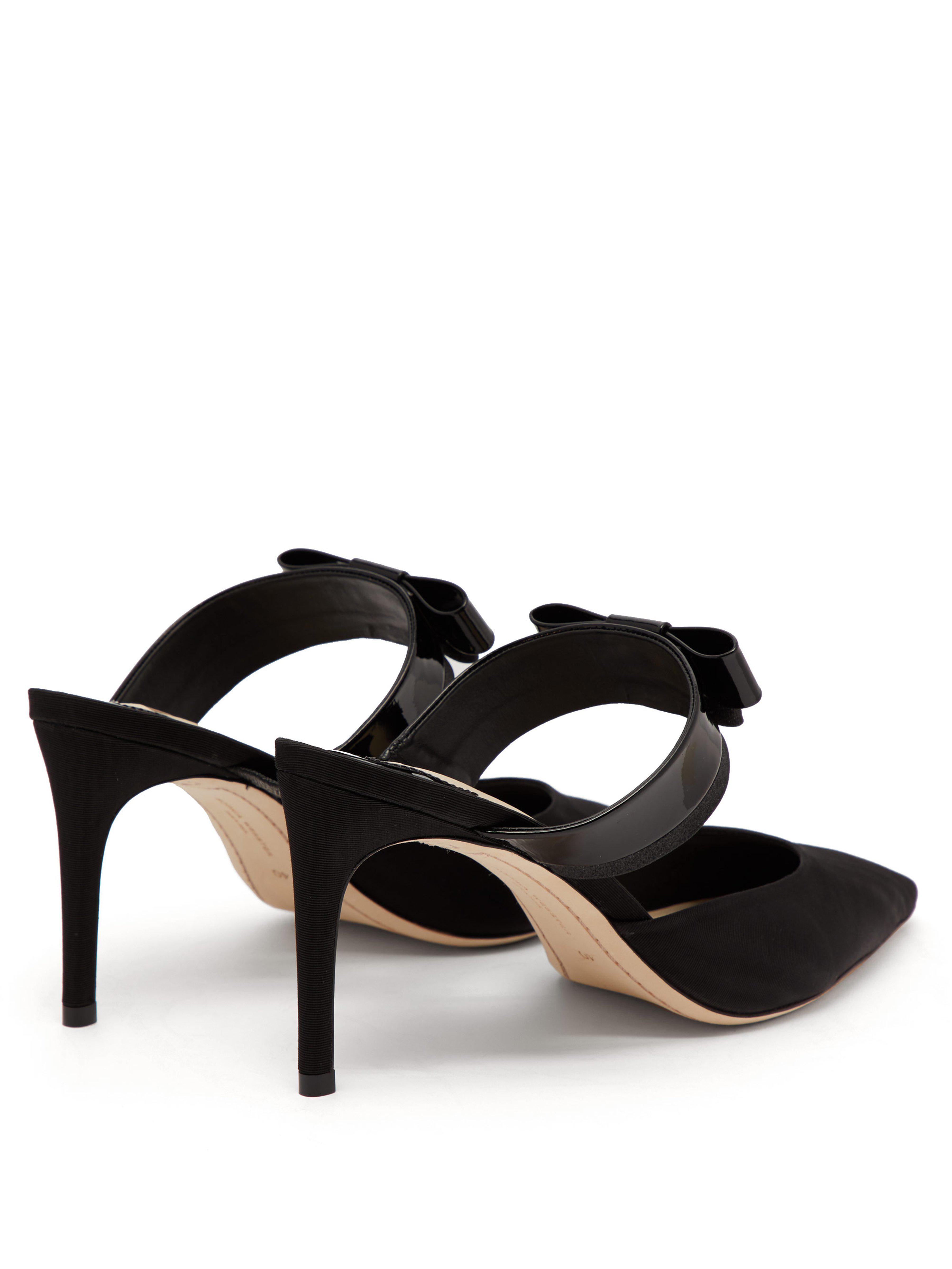 Andie Bow Trim Moire Mules