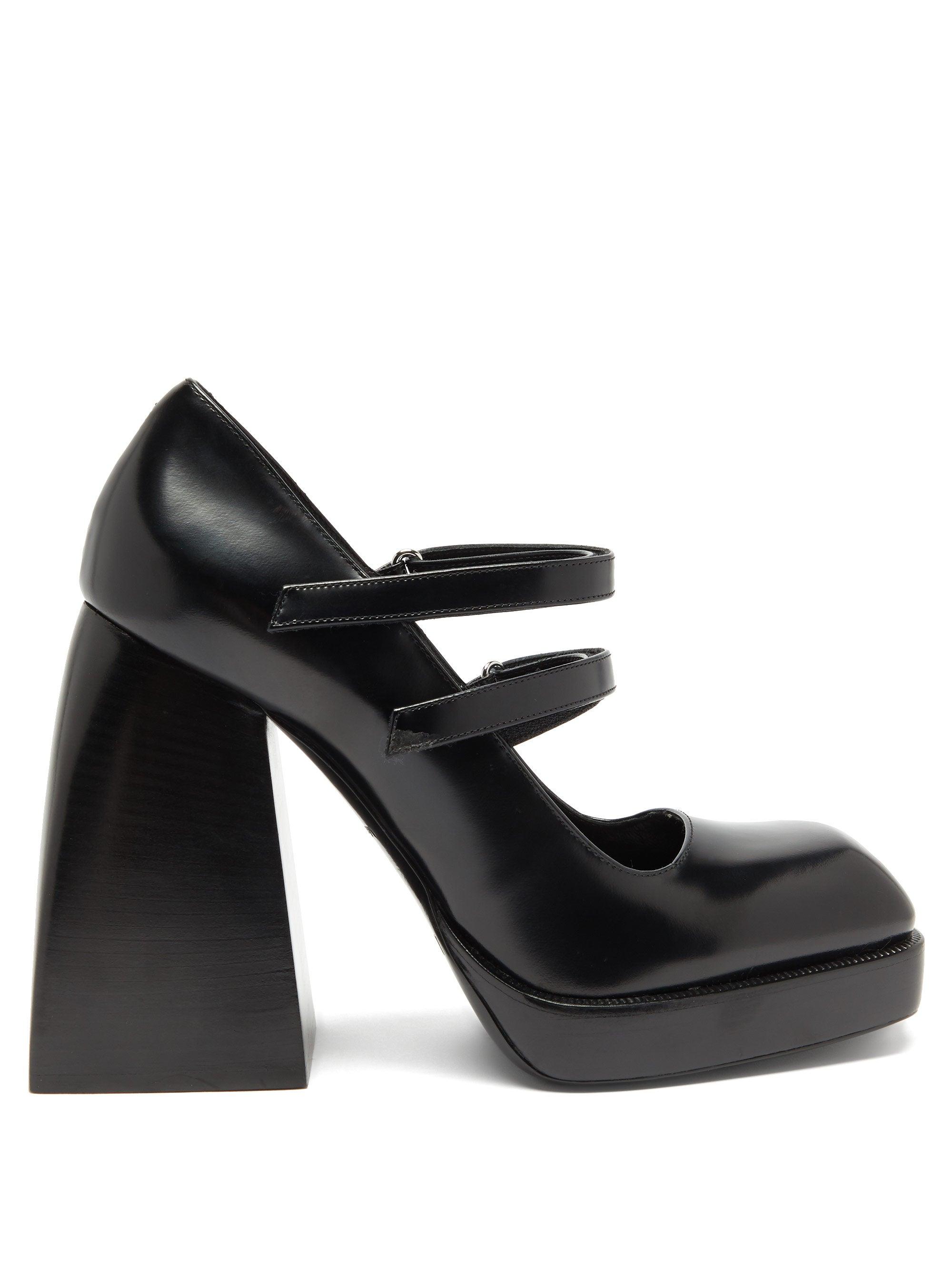 NODALETO Bulla Babies Platform Mary-jane Sandals in Black - Lyst