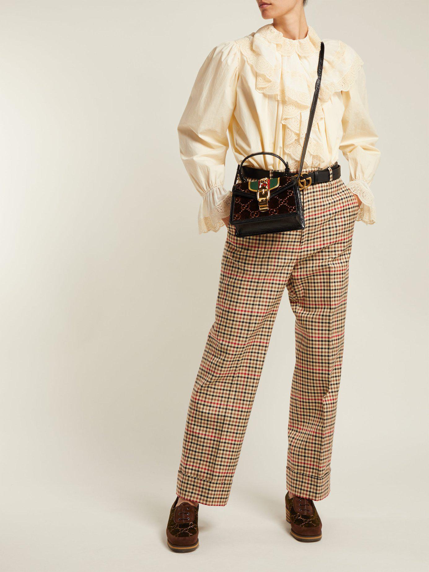 gucci sylvie mini velvet