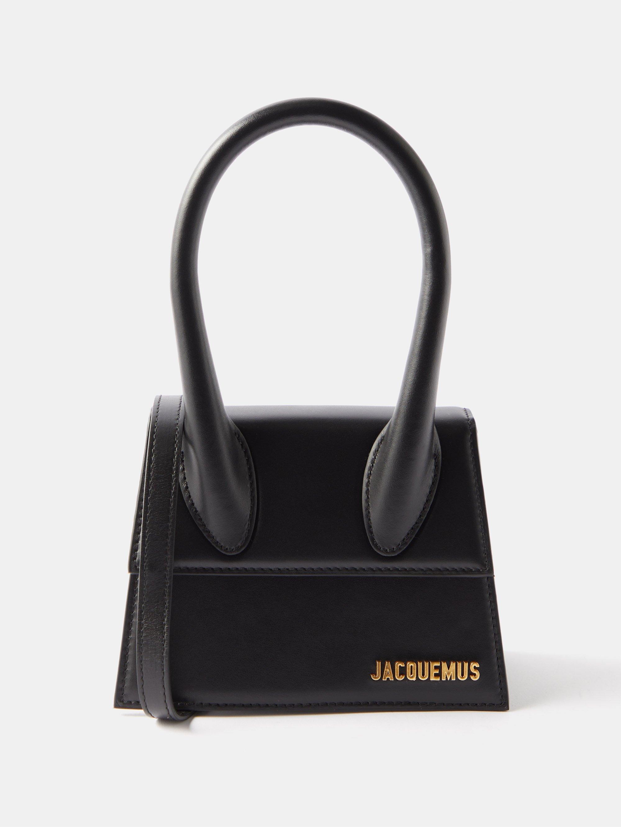 Jacquemus Chiquito Moyen Leather Handbag in Black | Lyst
