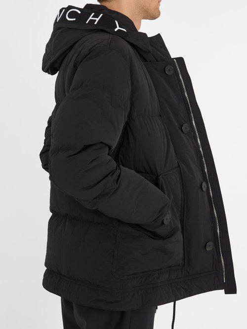 givenchy hooded puffer jacket