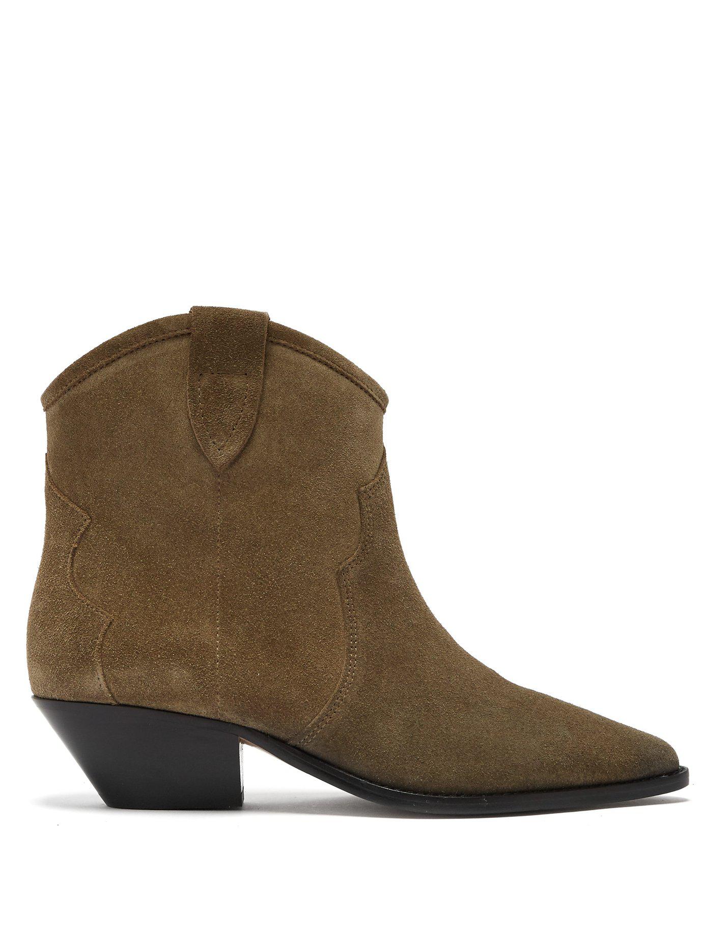 isabel marant suede boots