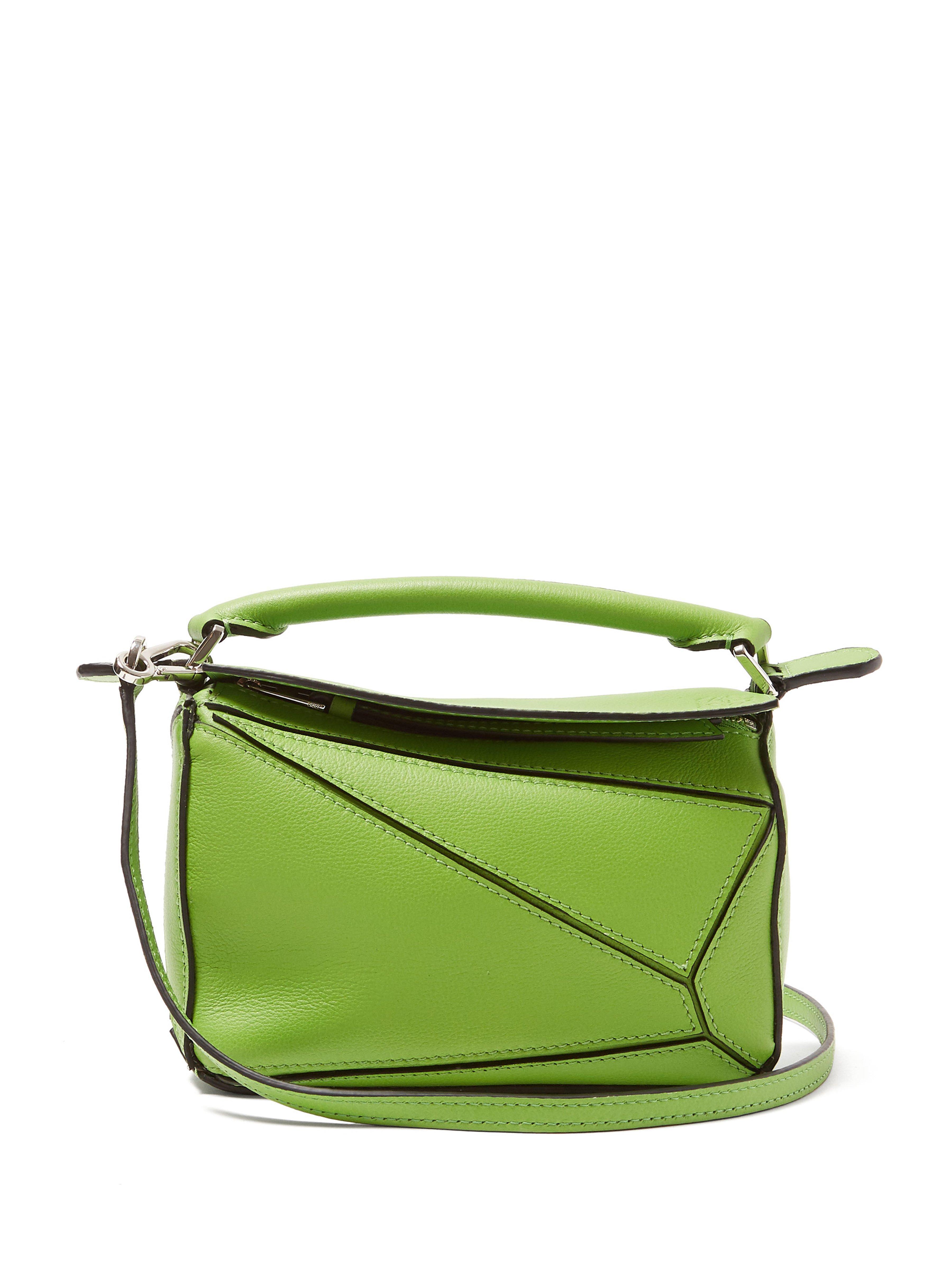 Loewe Green Mini Puzzle Bag | Lyst UK