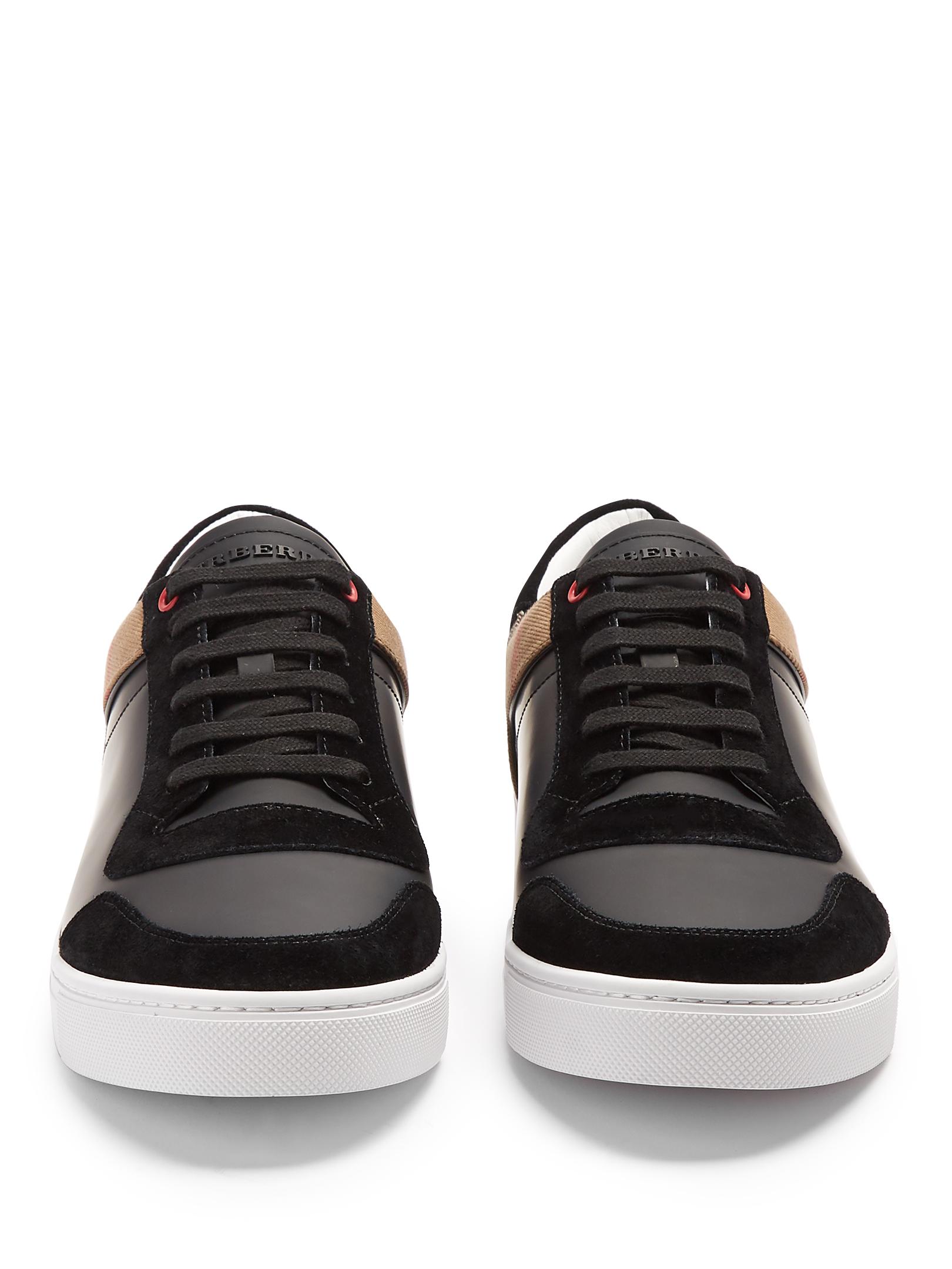 men's low top leather trainers
