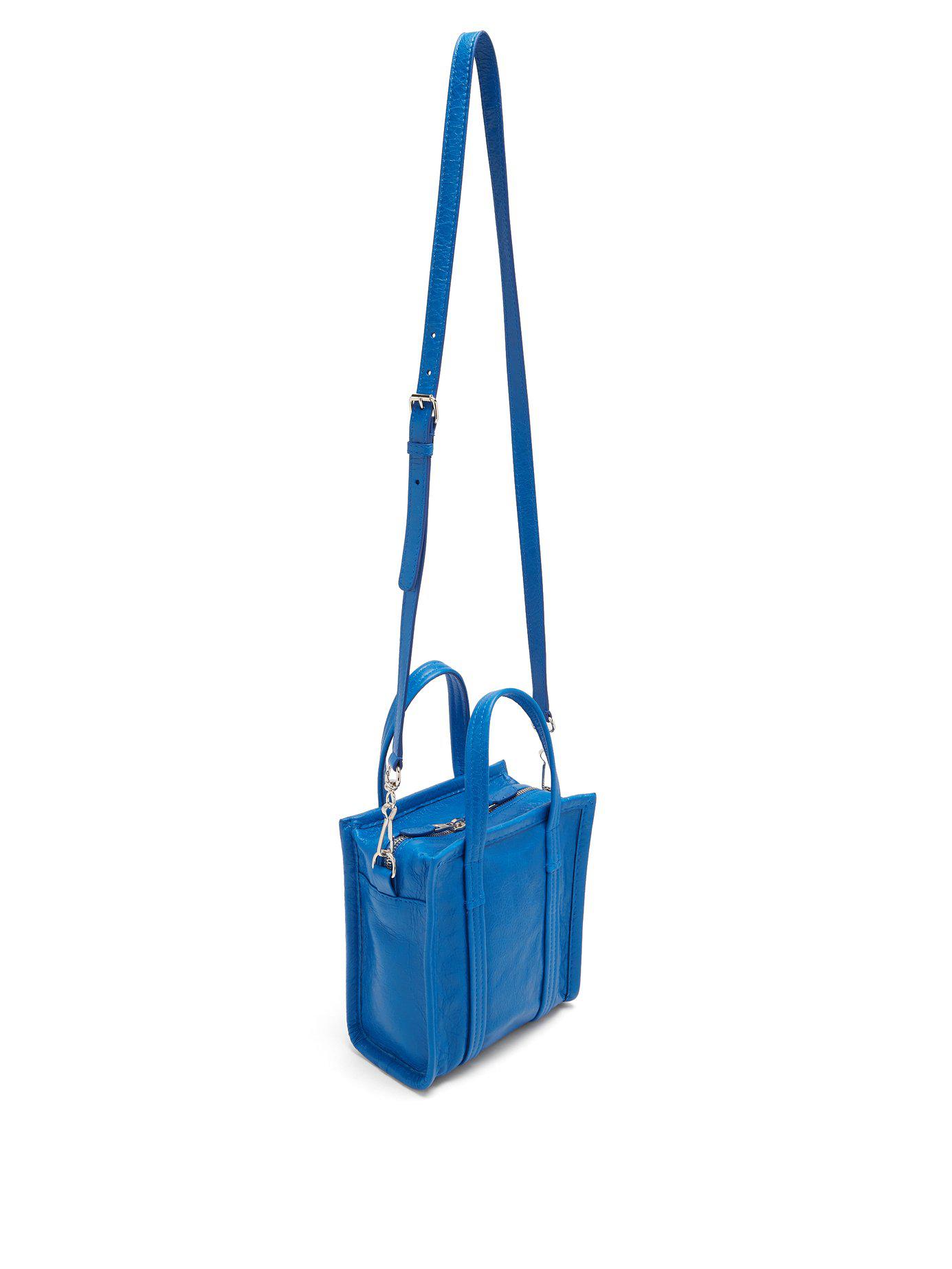 Balenciaga Bazar Shopper Xxs in Blue | Lyst