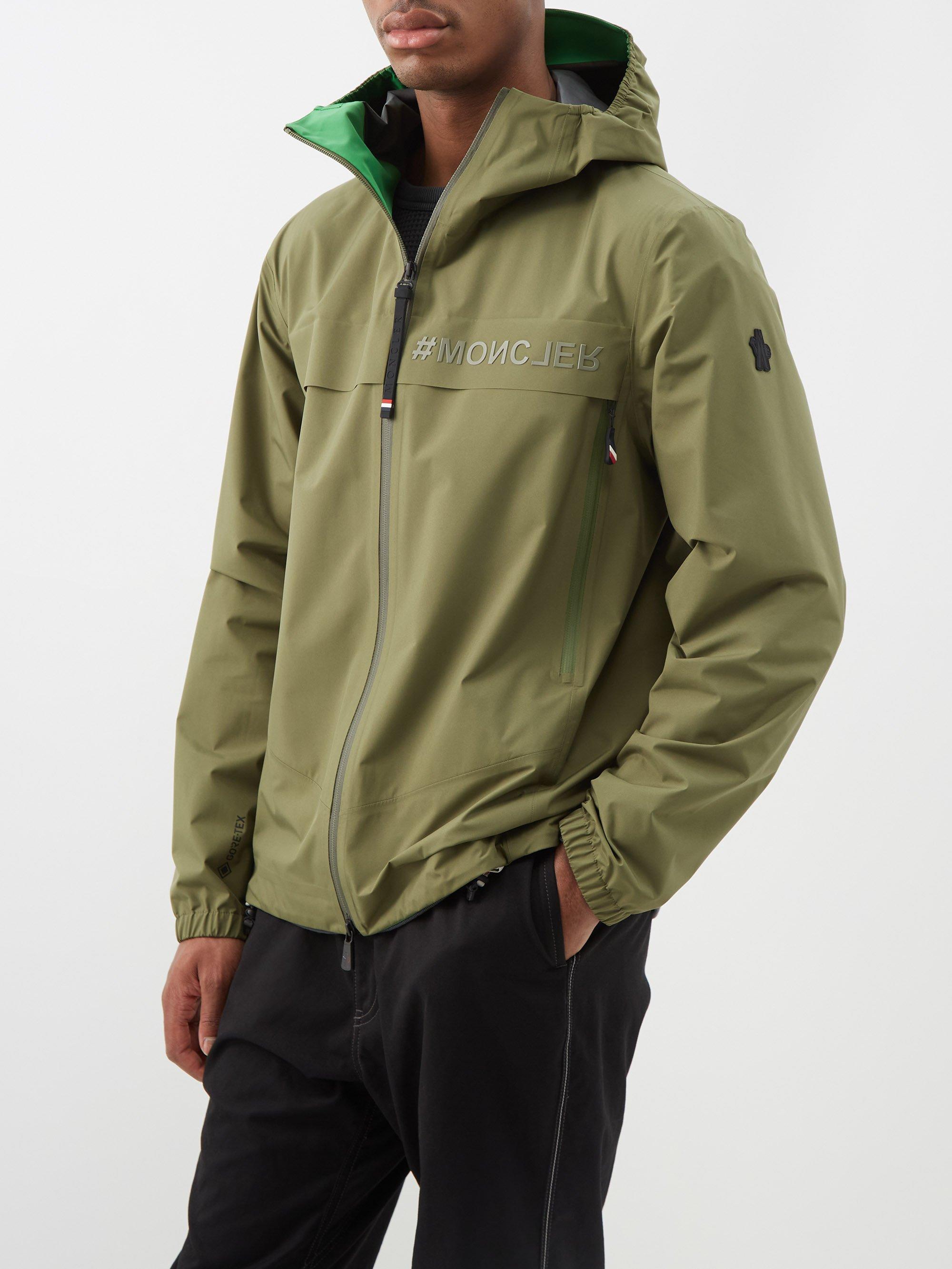 3 MONCLER GRENOBLE Shipton Hooded Gore-tex Jacket in Green for Men | Lyst