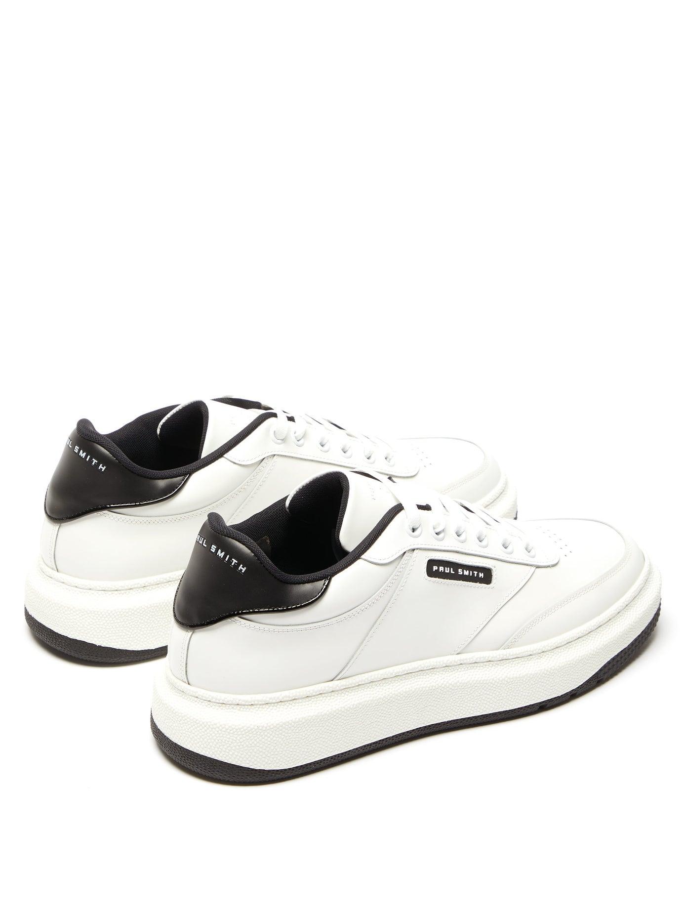 Paul Smith Hackney Leather Trainers in White for Men - Lyst