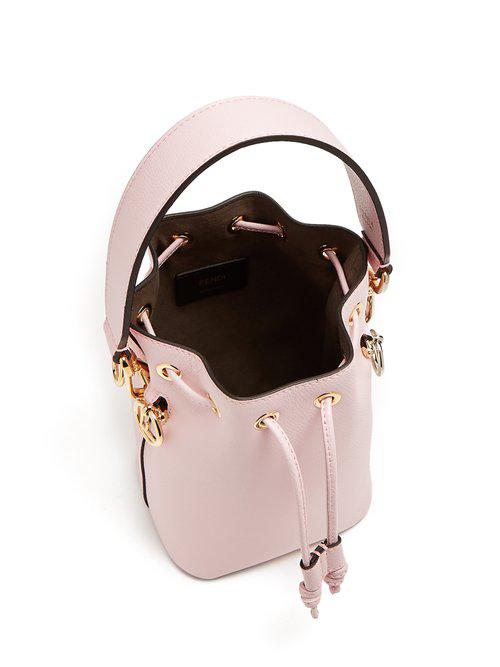 Mon Tresor - Pale pink leather mini bag