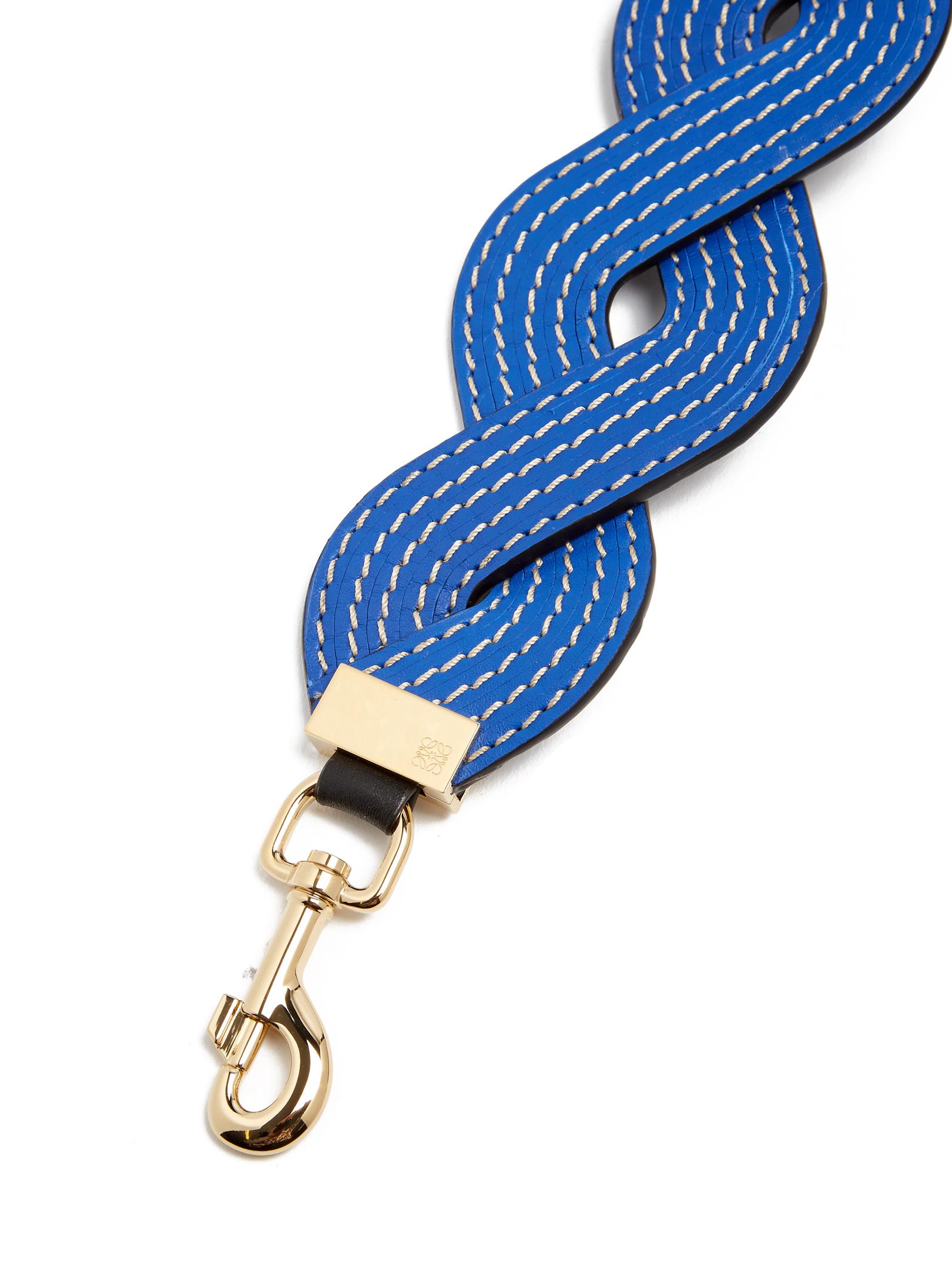 Loewe Twisted Wave Leather Bag Strap in Blue Lyst