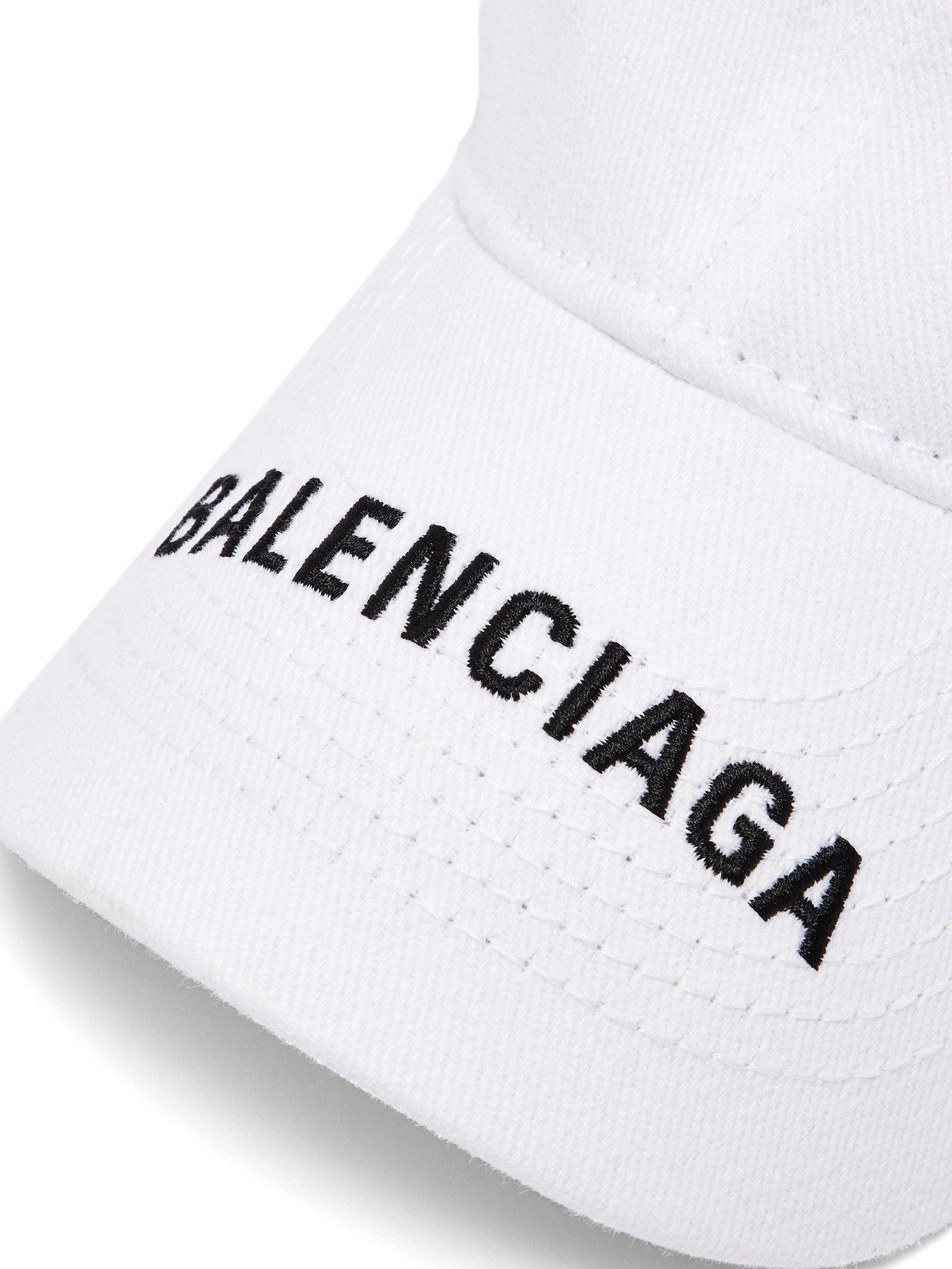 Balenciaga Cap in White for Men | Lyst