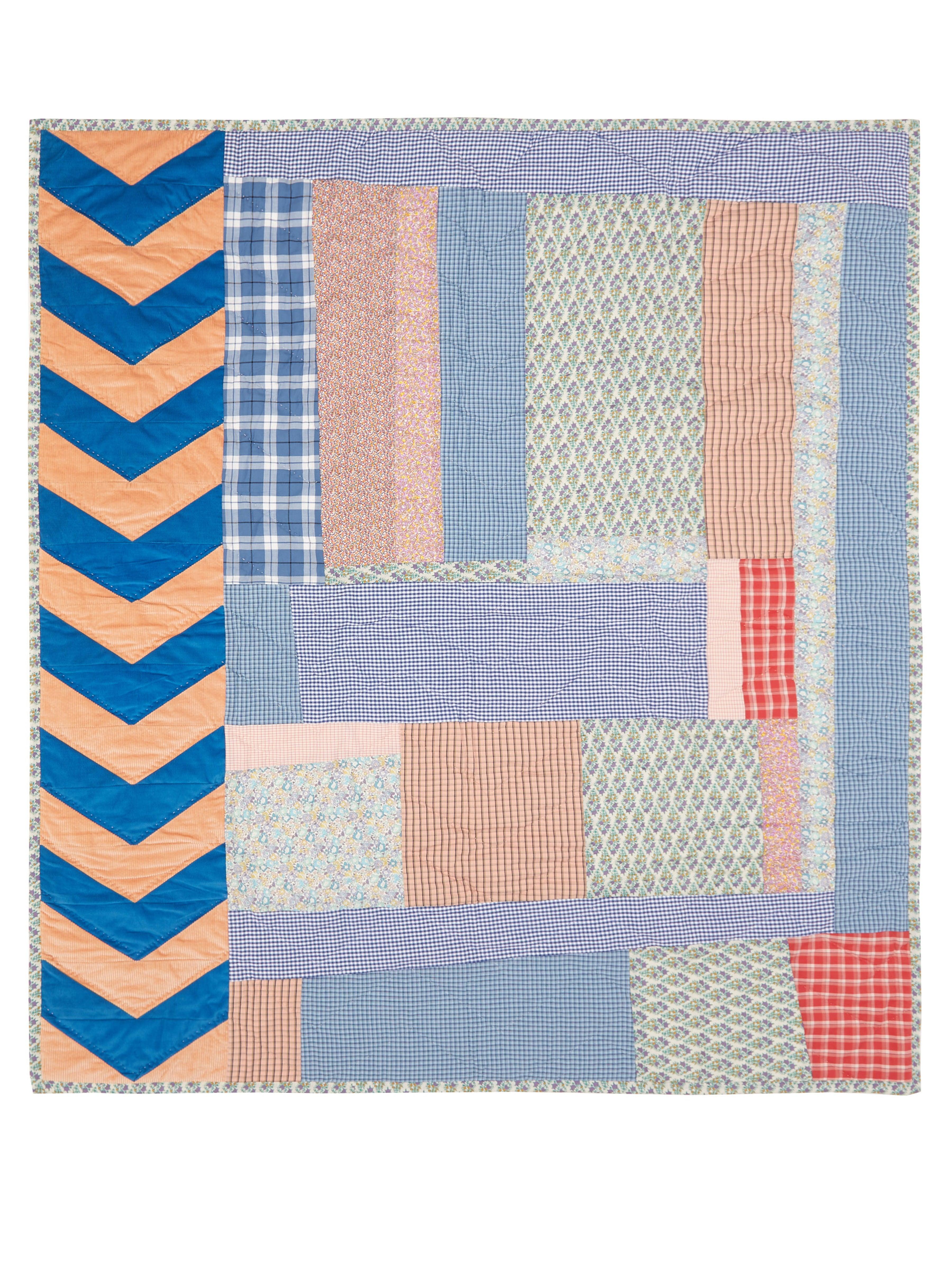 A.P.C. Watt Town Colour-block Patchwork Quilt Multi in Blue - Lyst