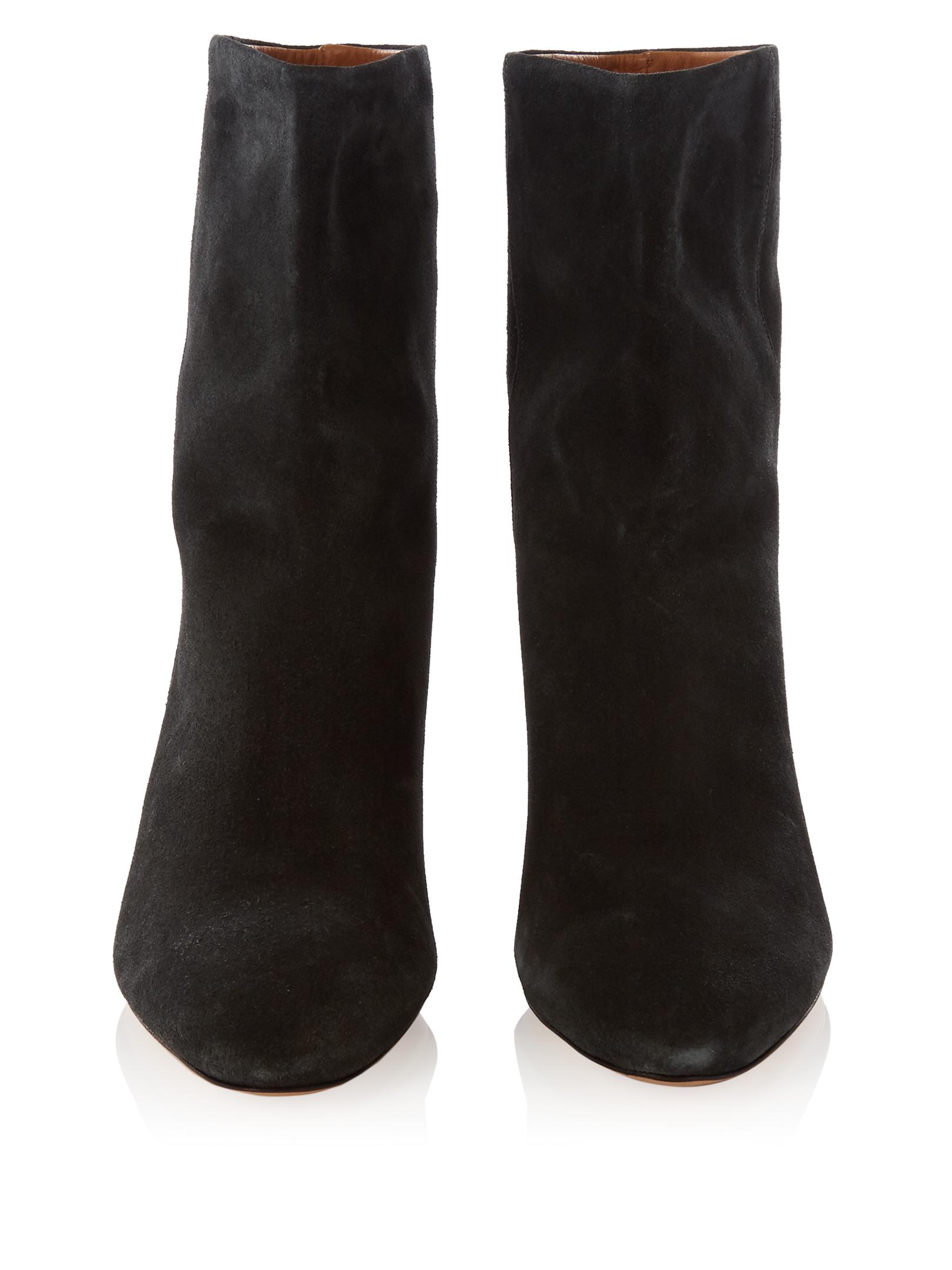 Isabel Marant Dyna Suede Ankle-boots in Black | Lyst