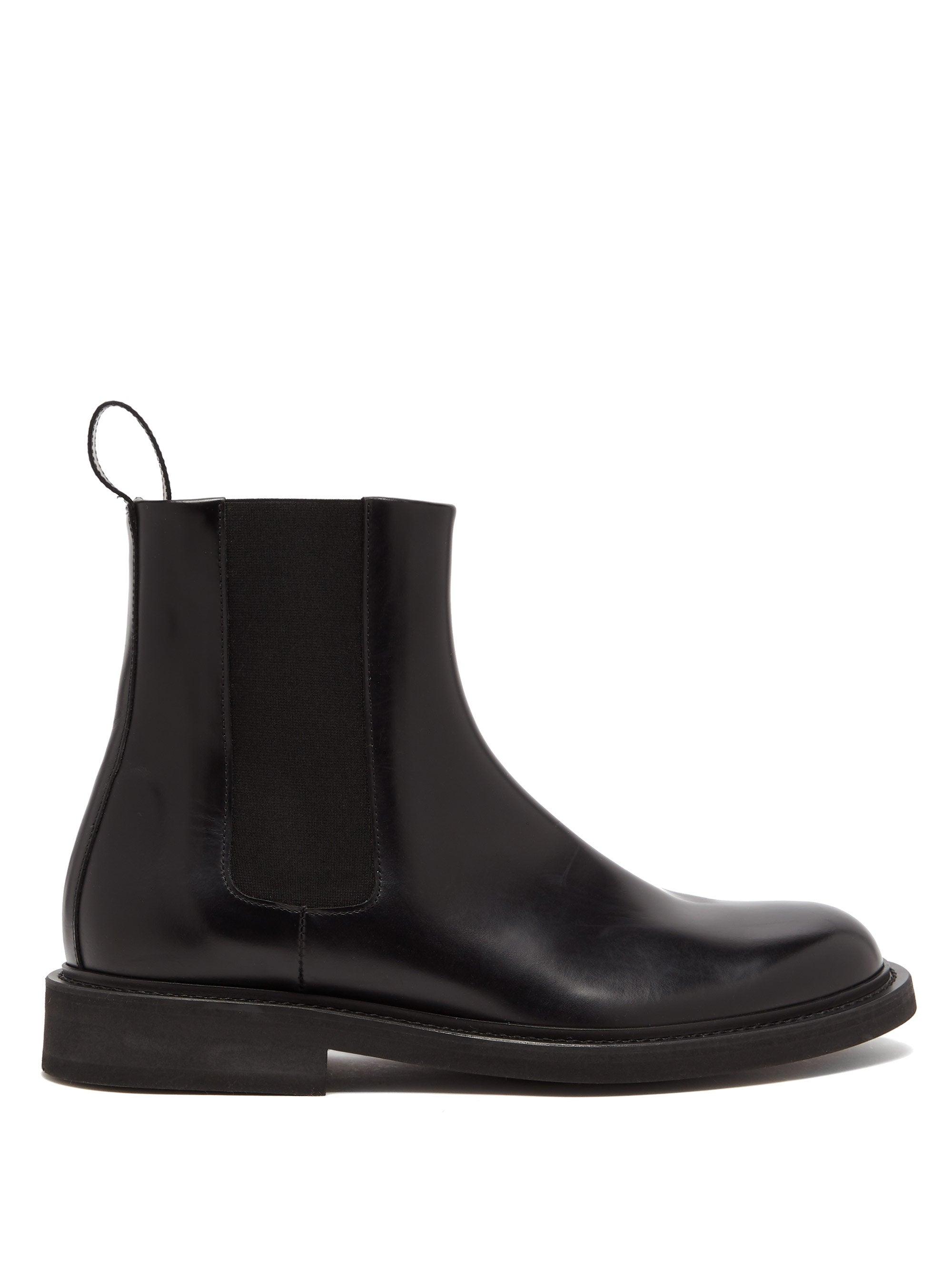 Bottega Veneta Leather Chelsea Boots in Black for Men - Lyst