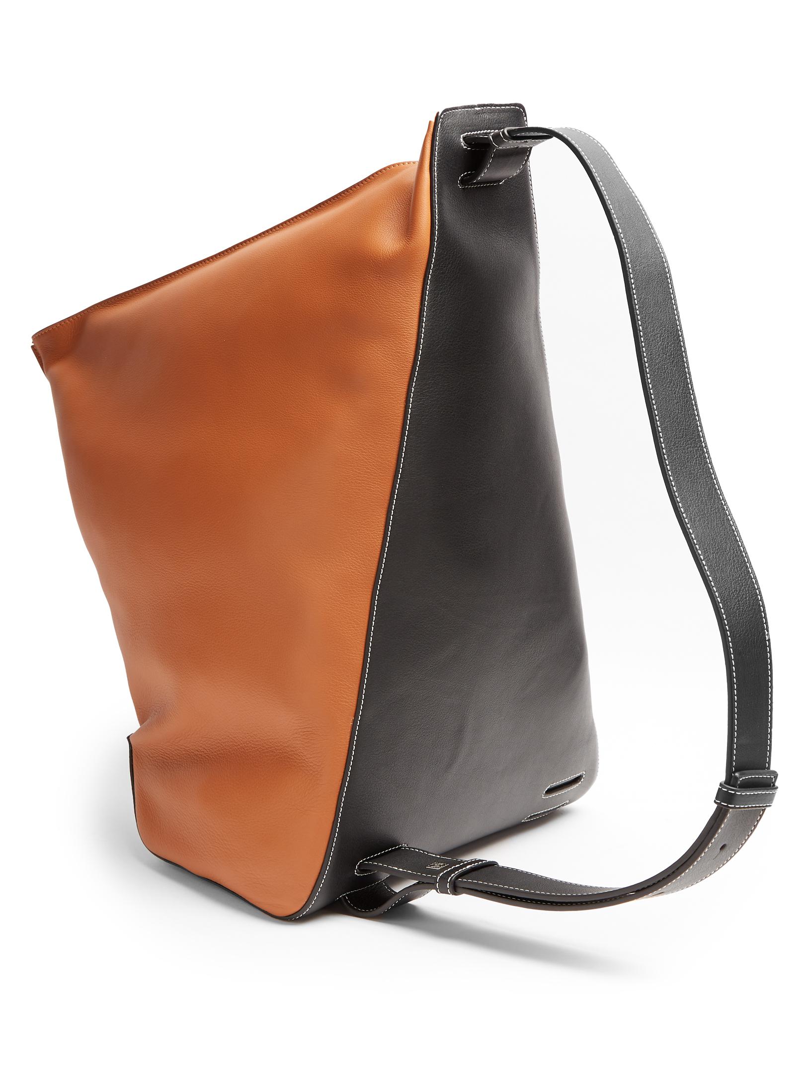 Loewe Anton Leather Backpack in Brown for Men - Lyst