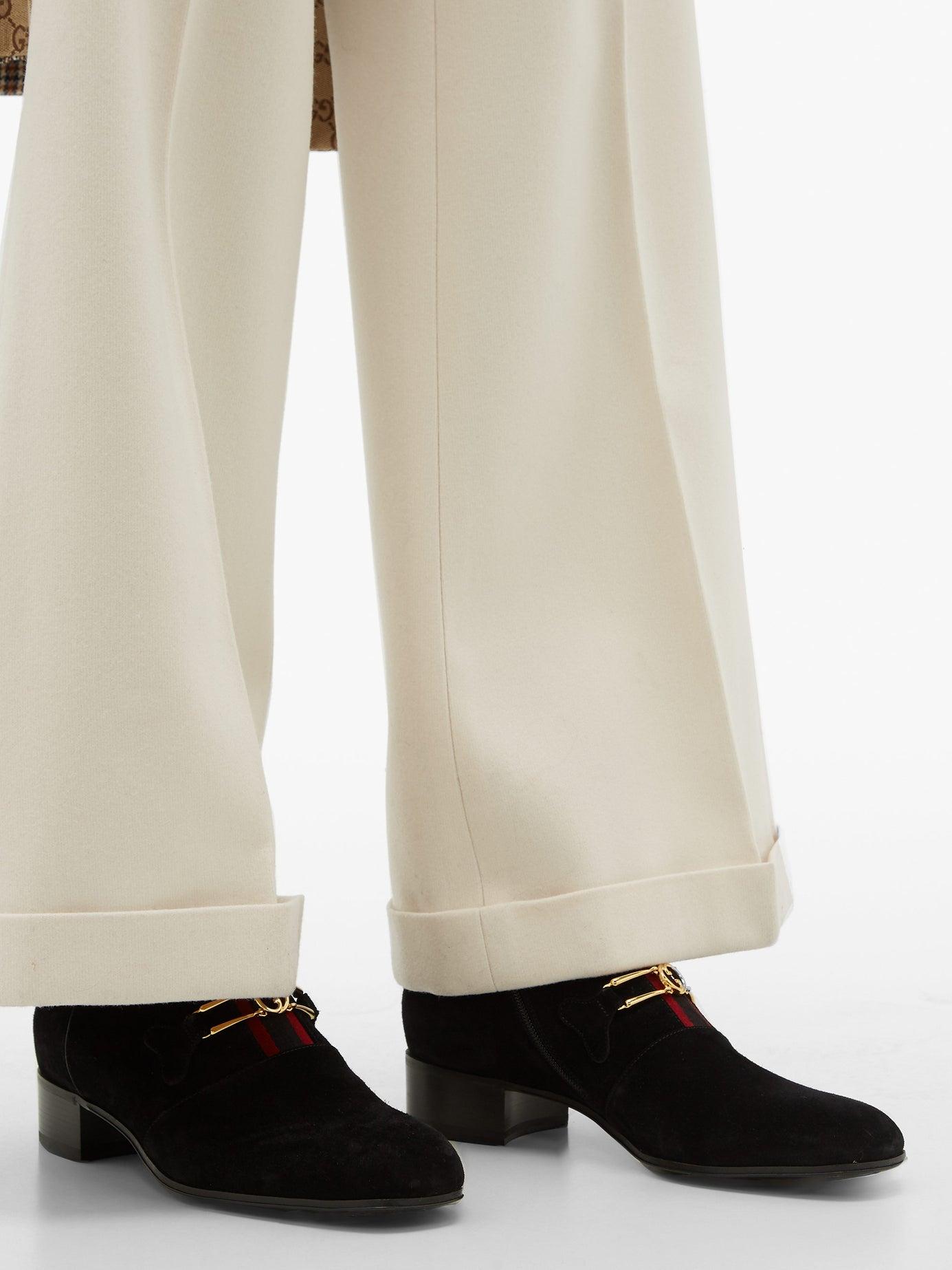 gucci boots suede