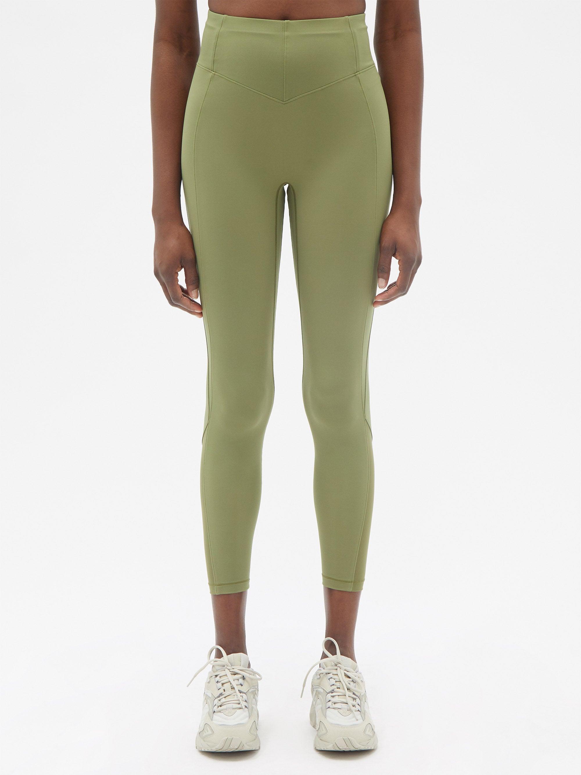 Le Ore Andria High-rise Cropped Leggings in Green