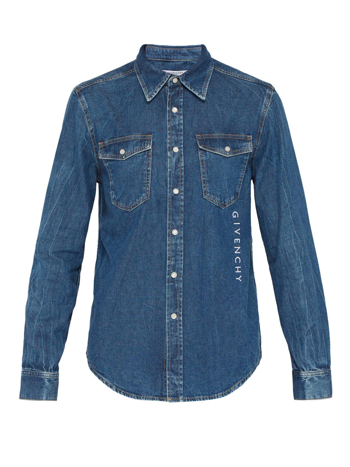 givenchy denim shirt
