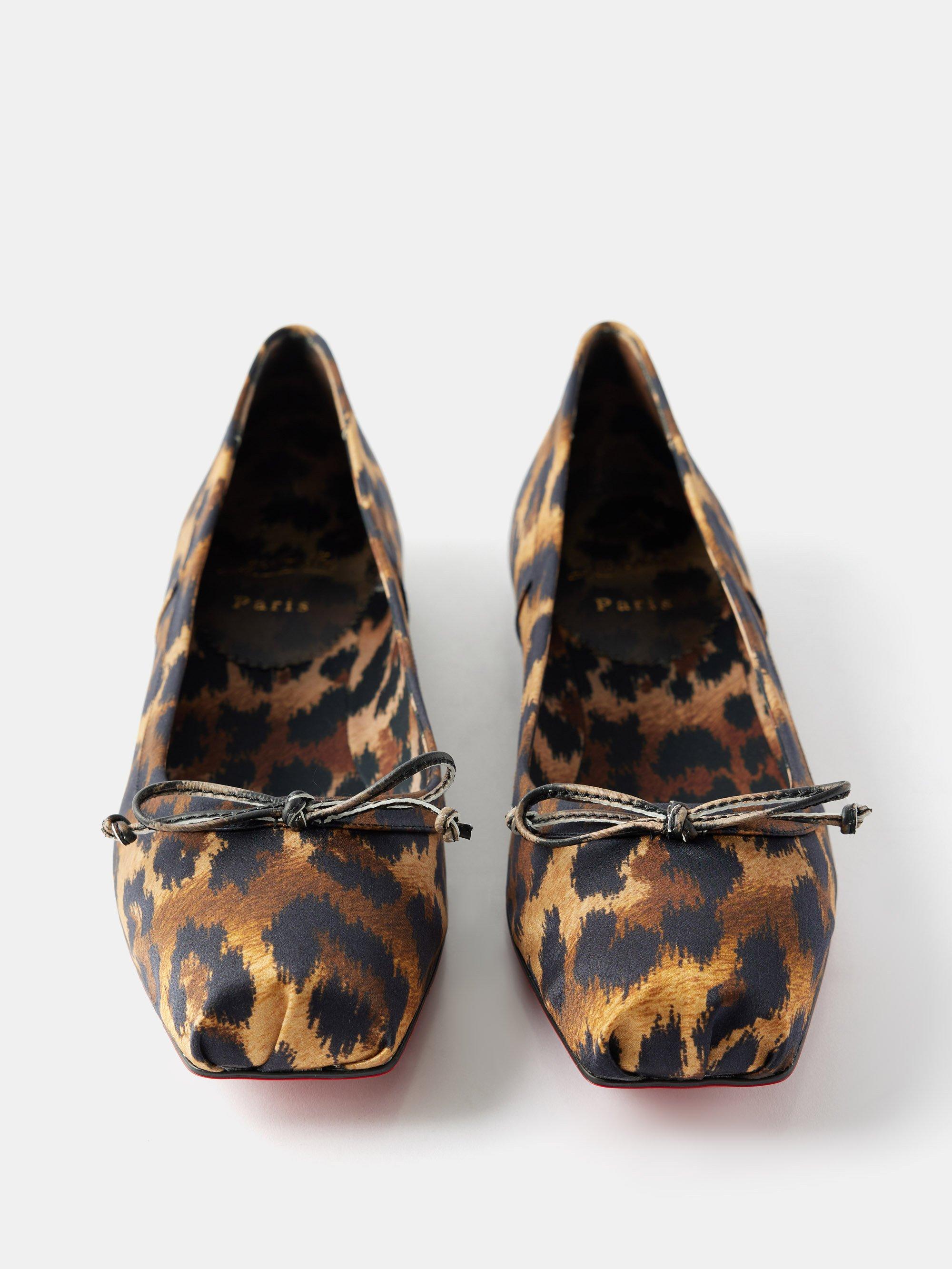 Christian louboutin leopard flats top