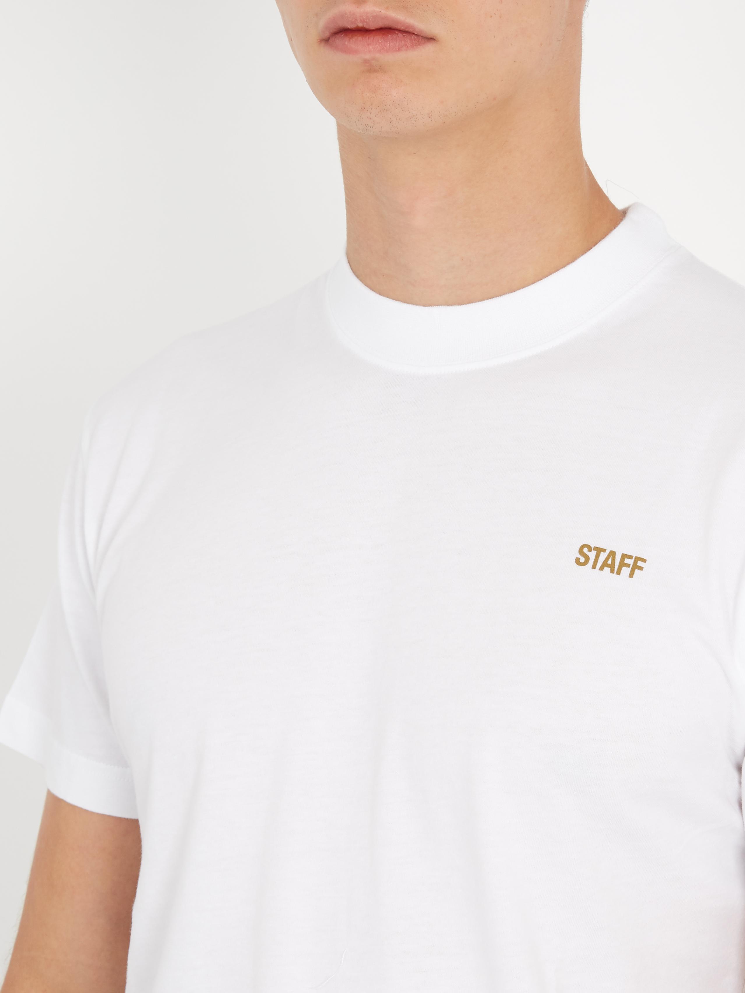 Vetements Staff Cotton T-shirt in White for Men | Lyst