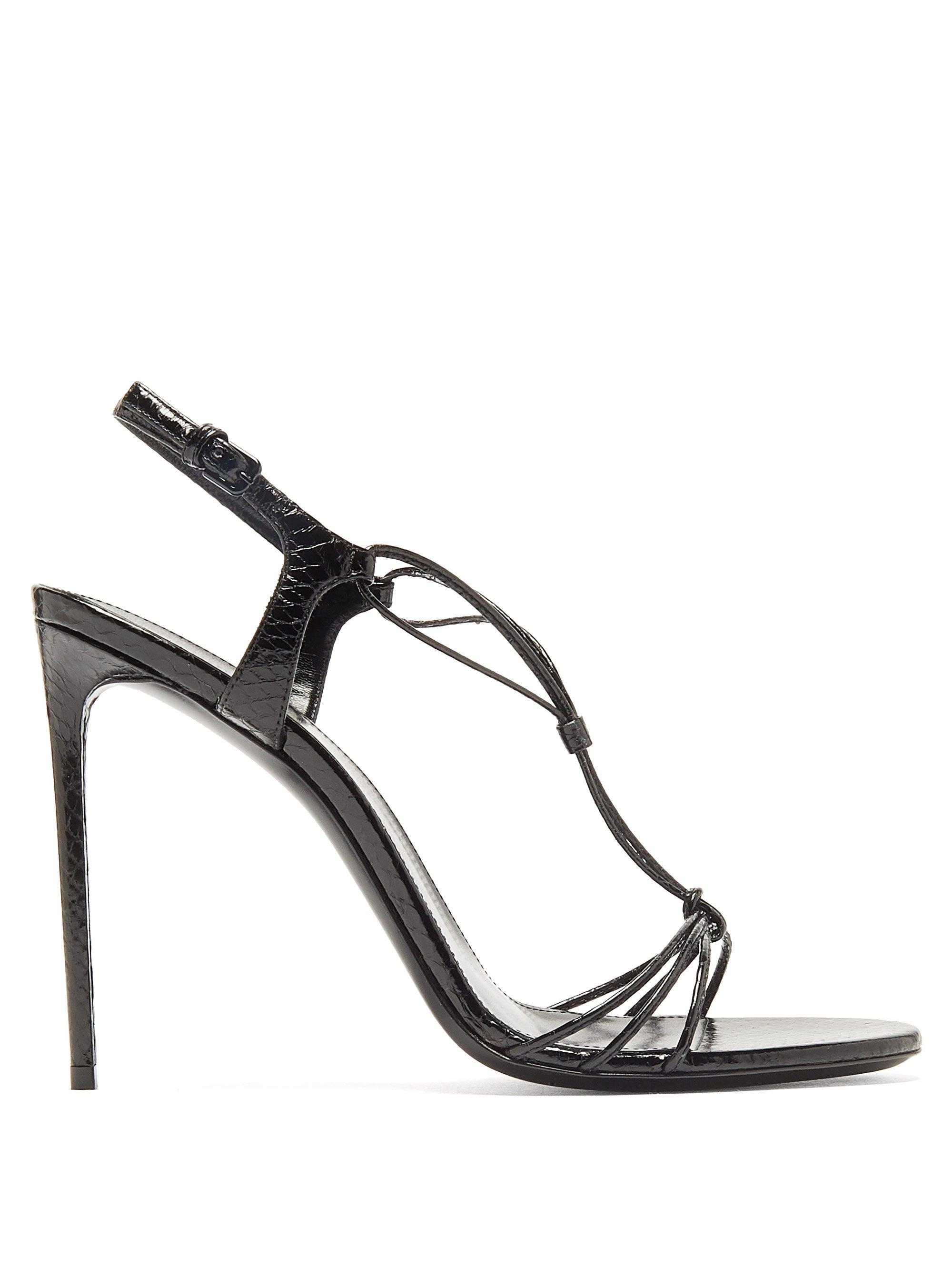 black slingback sandals