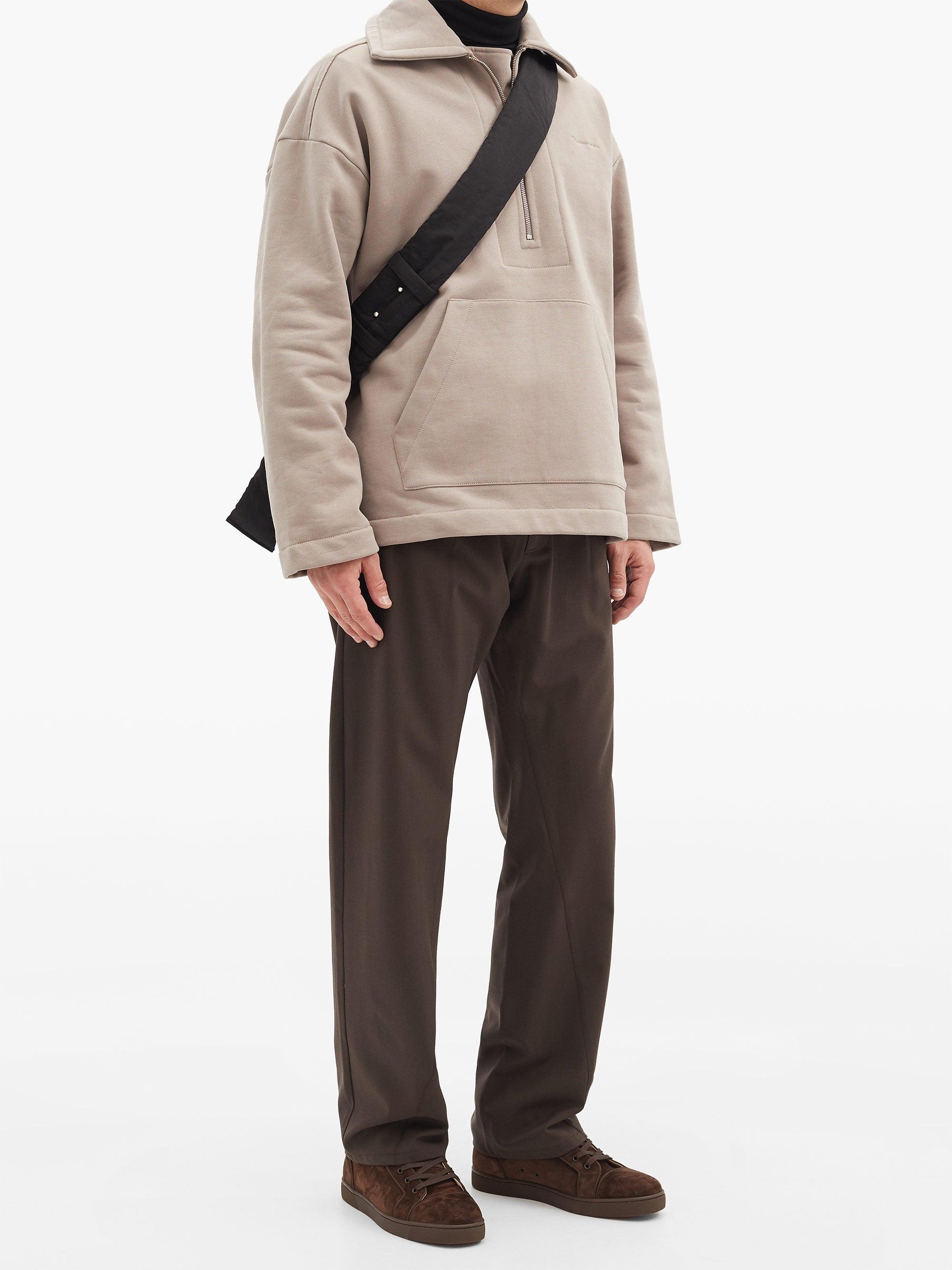 Christian Louboutin Leather Louis Orlato Flat Veau velours/gg Arabic in  Brown for Men - Lyst