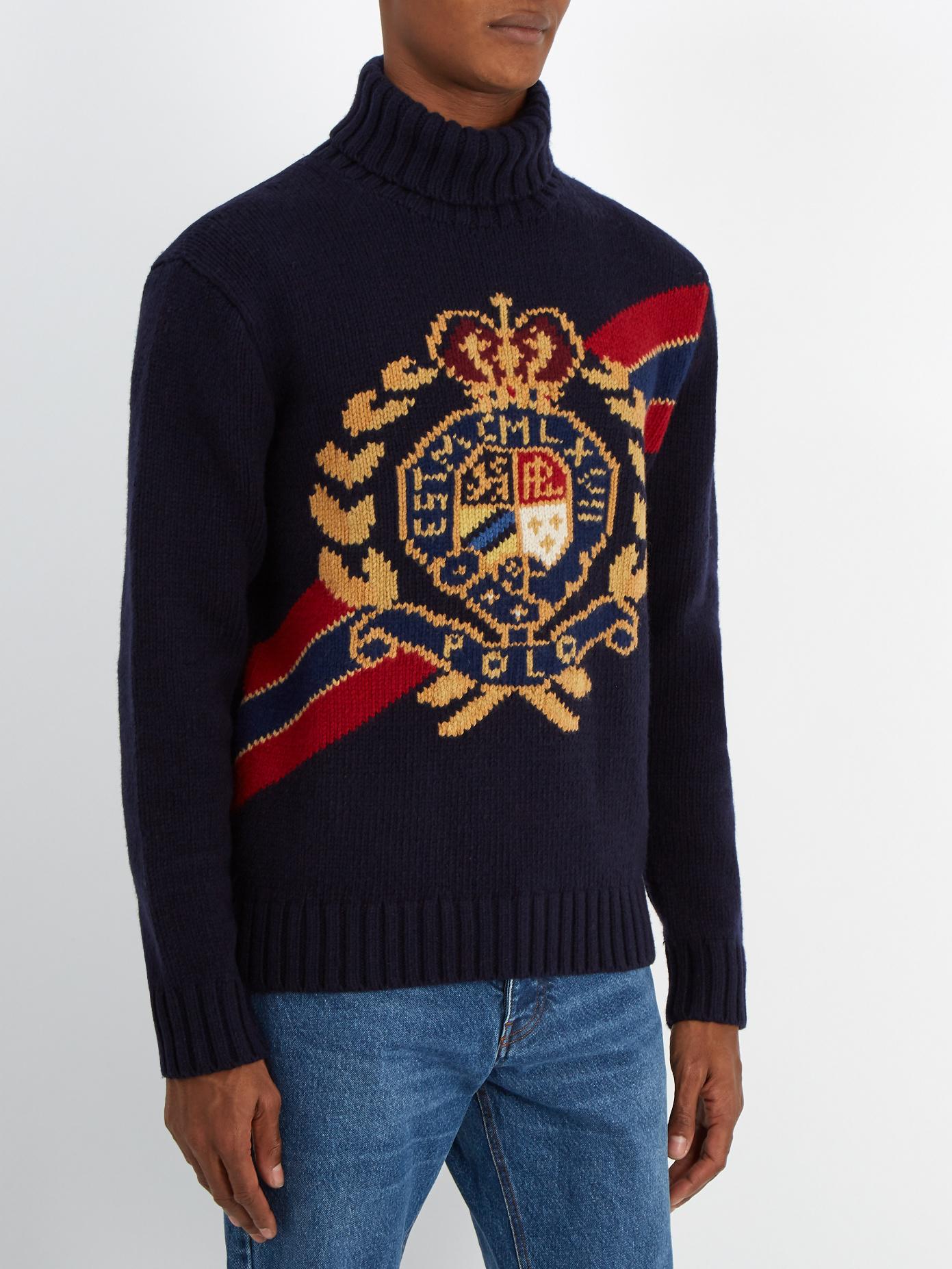 polo crest sweater