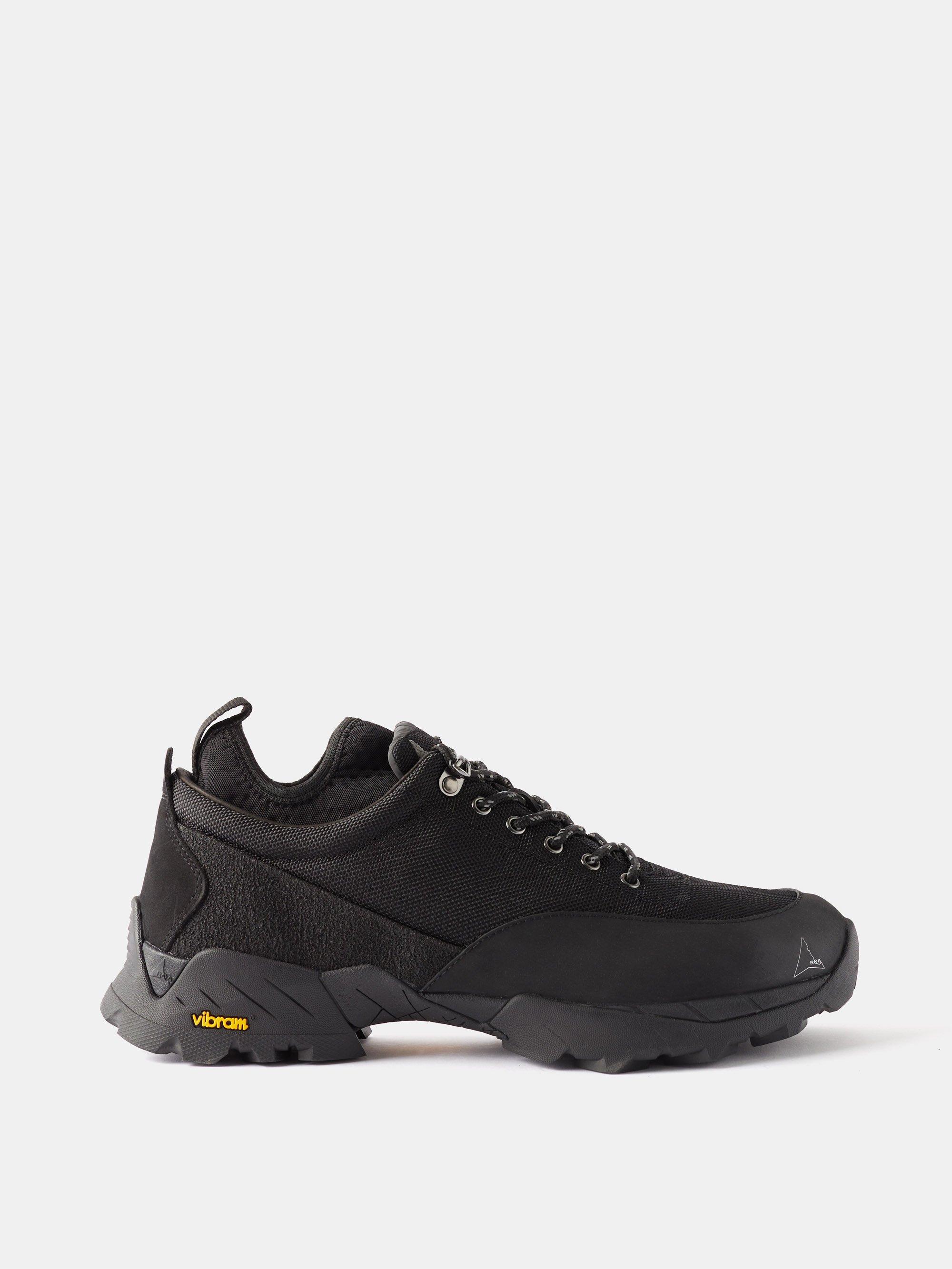 Roa Neal Mesh And Leather Hiking Trainers in Black for Men | Lyst