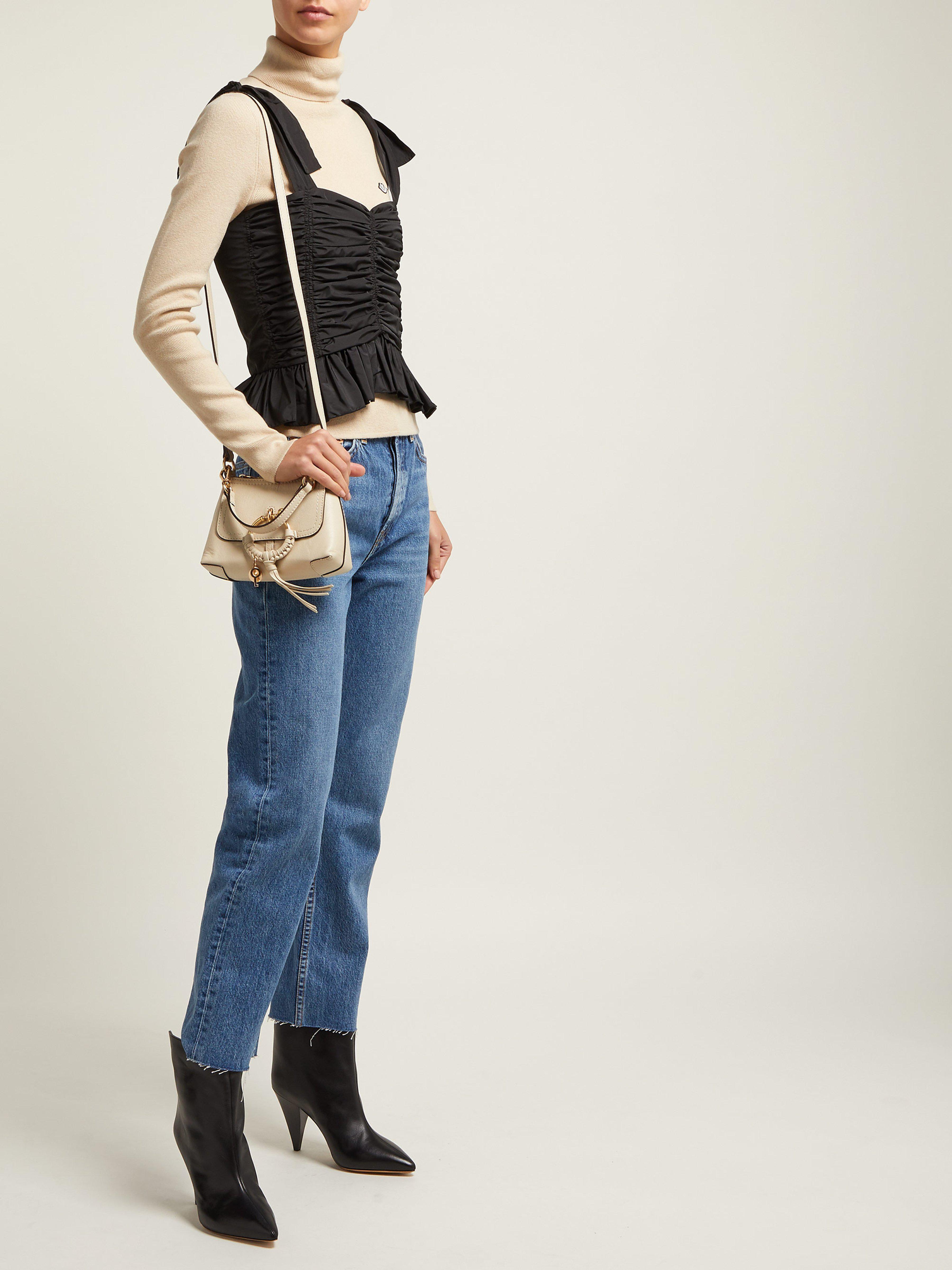 mini joan leather crossbody bag