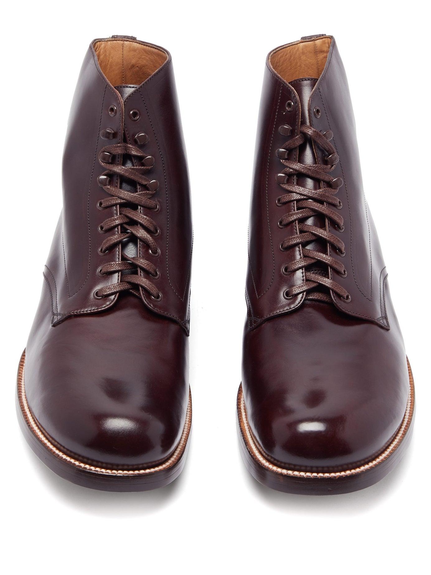 Yuketen Alan Laceup Leather Boots in Brown for Men Lyst